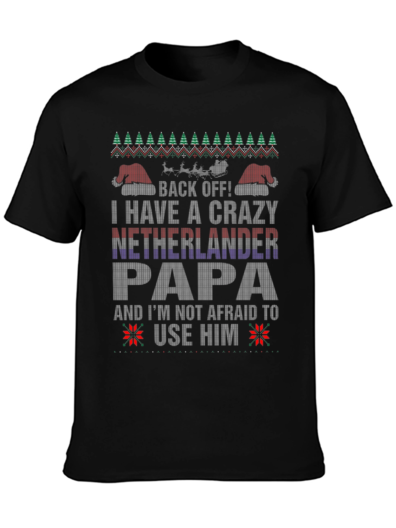 Crazy Netherlander Papa Christmas T-Shirt
