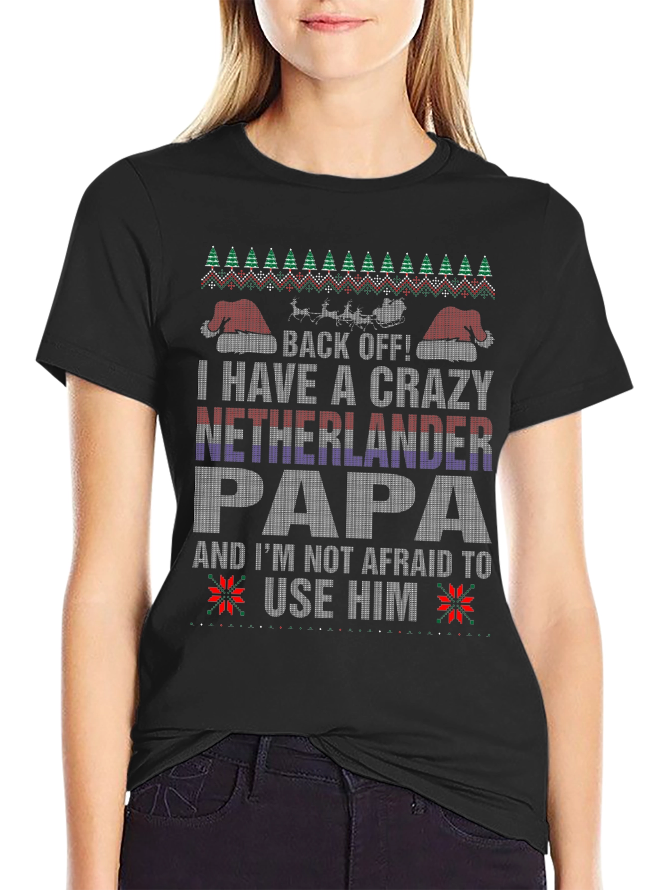 Crazy Netherlander Papa Christmas T-Shirt
