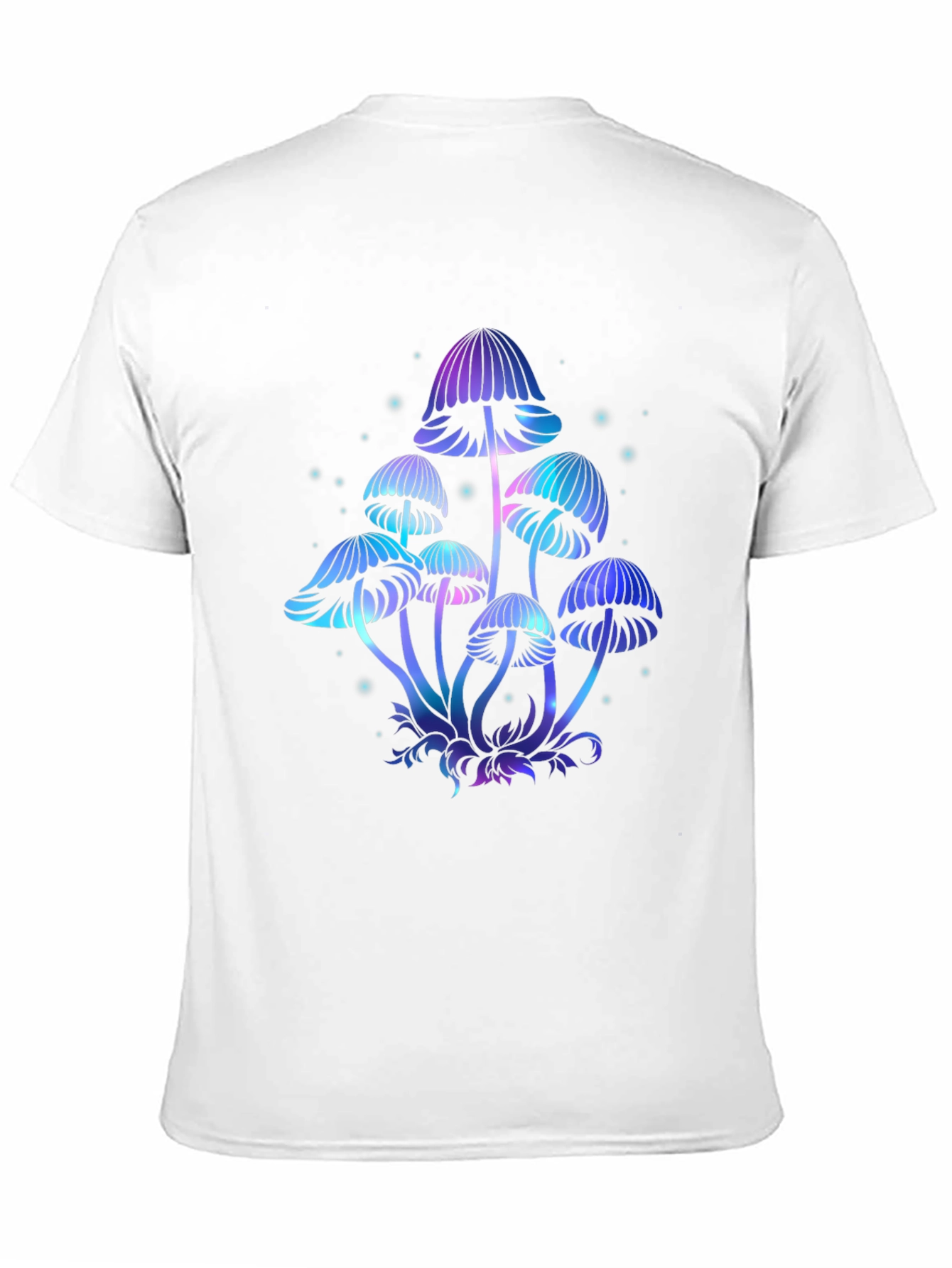Mystical Mushroom Graphic Tee - Black Cotton T-Shirt