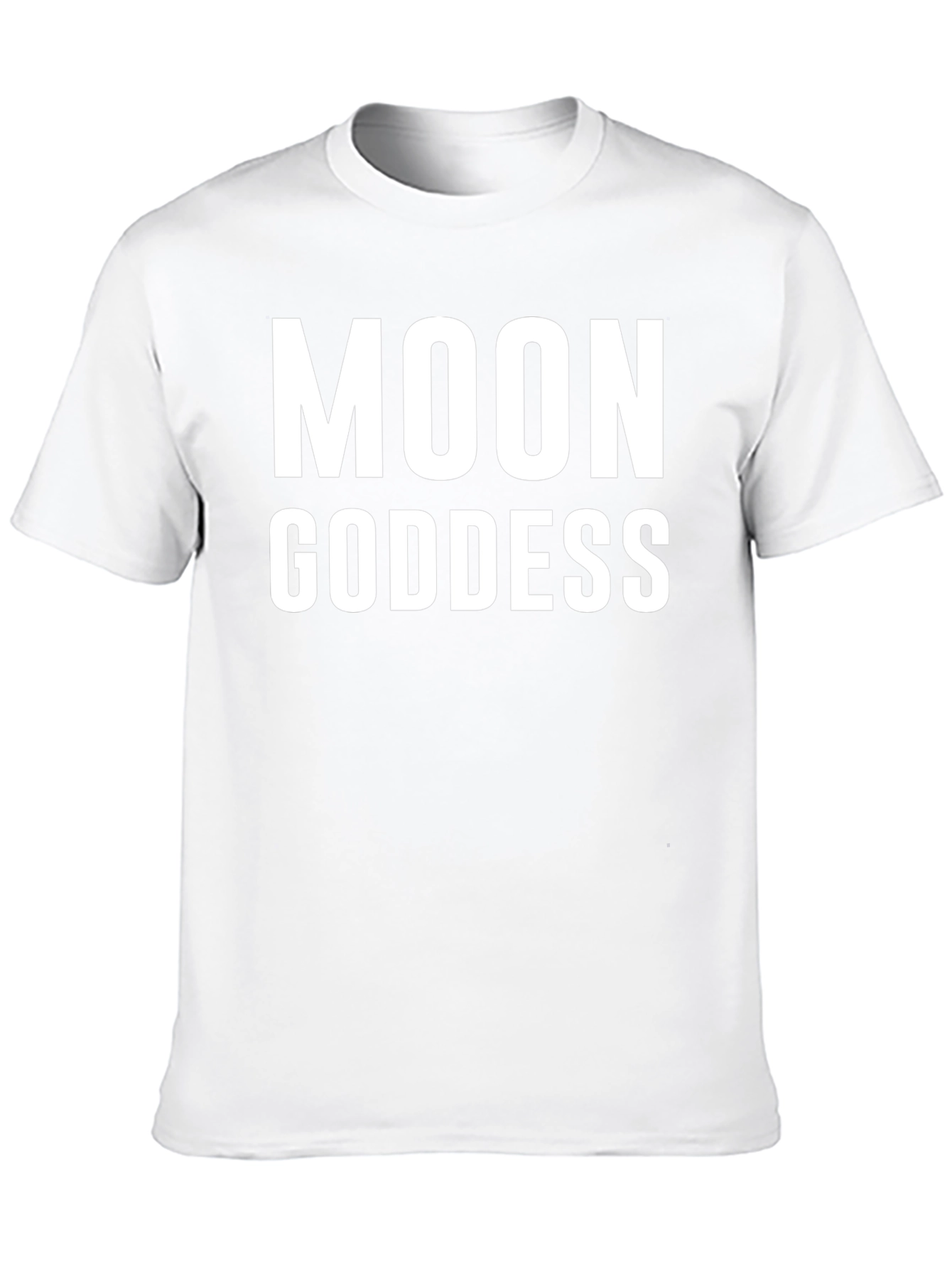 Moon Goddess Graphic Tee - Black Cotton T-Shirt
