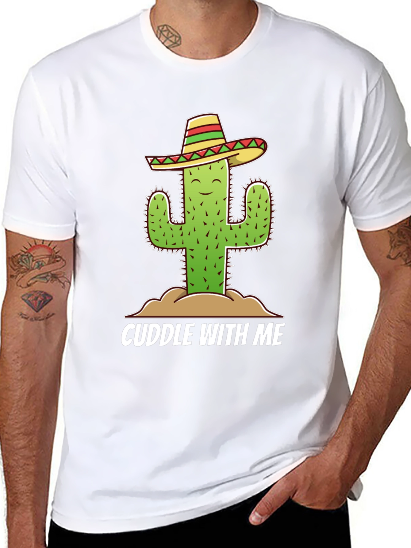 Cuddle Cactus T-Shirt - Funny Graphic Tee