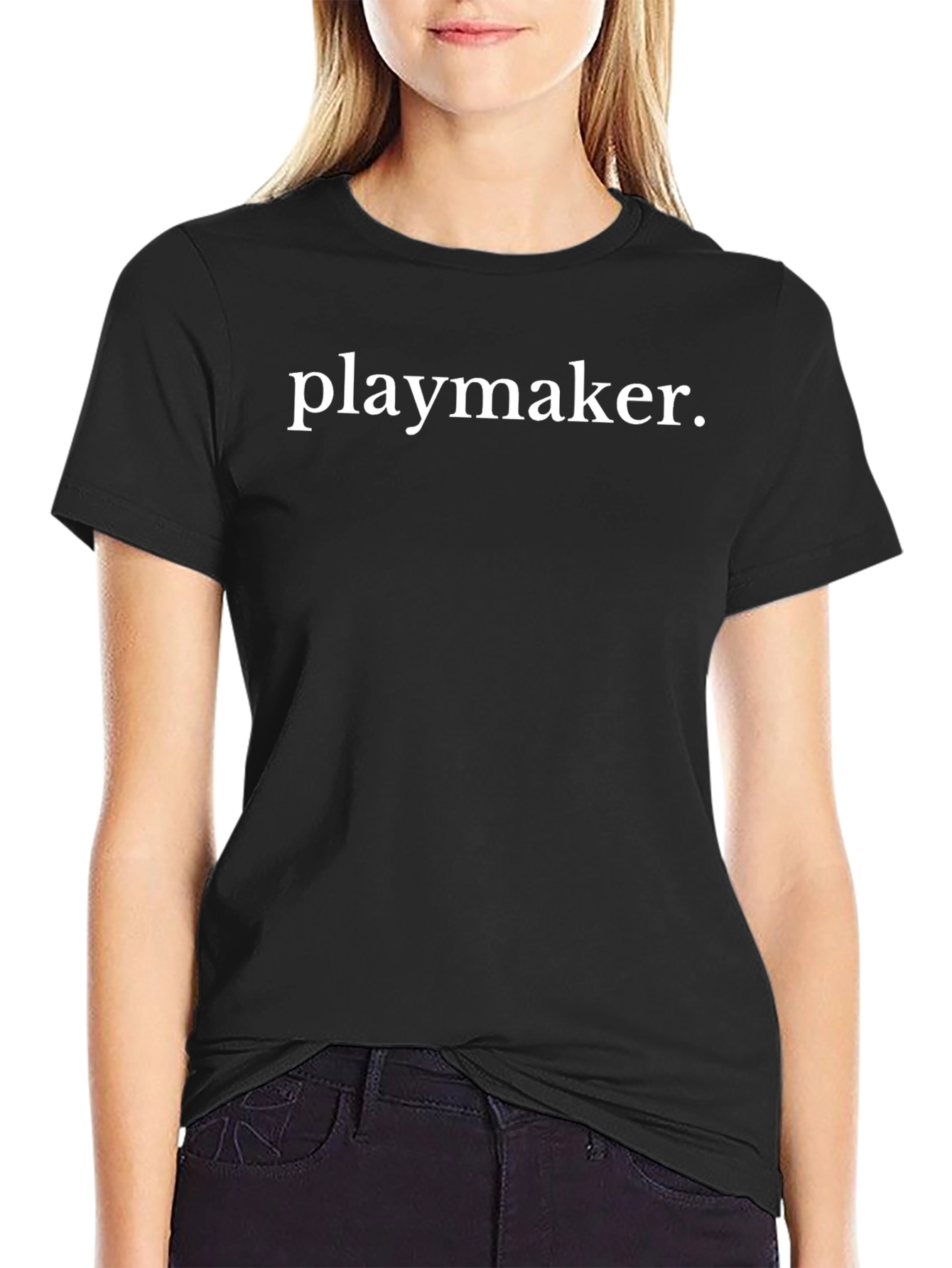 Playmaker Graphic Tee - Classic Black Cotton T-Shirt