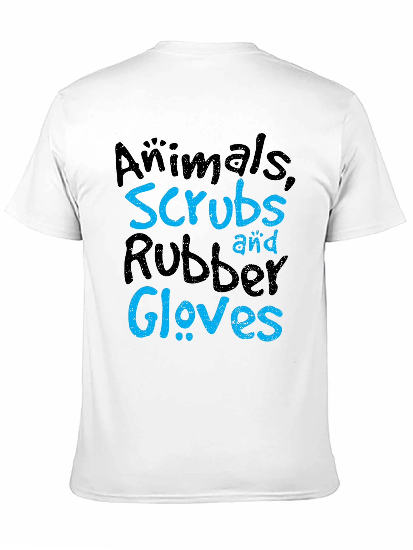 Animals Scrubs Rubber Gloves T-Shirt - Vet Life Tee