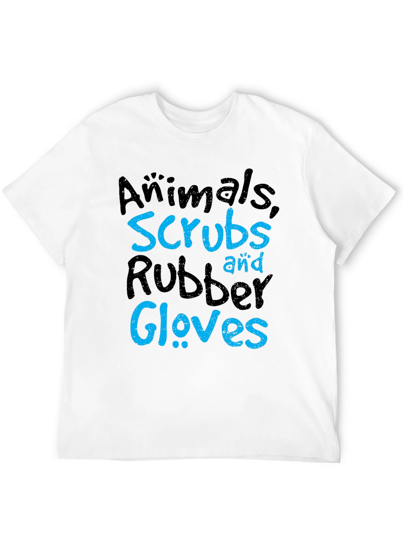Animals Scrubs Rubber Gloves T-Shirt - Vet Life Tee