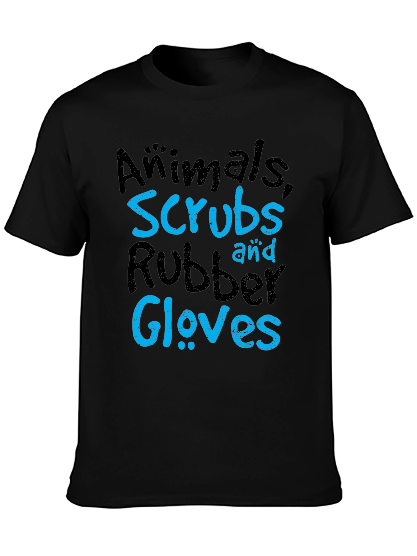 Animals Scrubs Rubber Gloves T-Shirt - Vet Life Tee