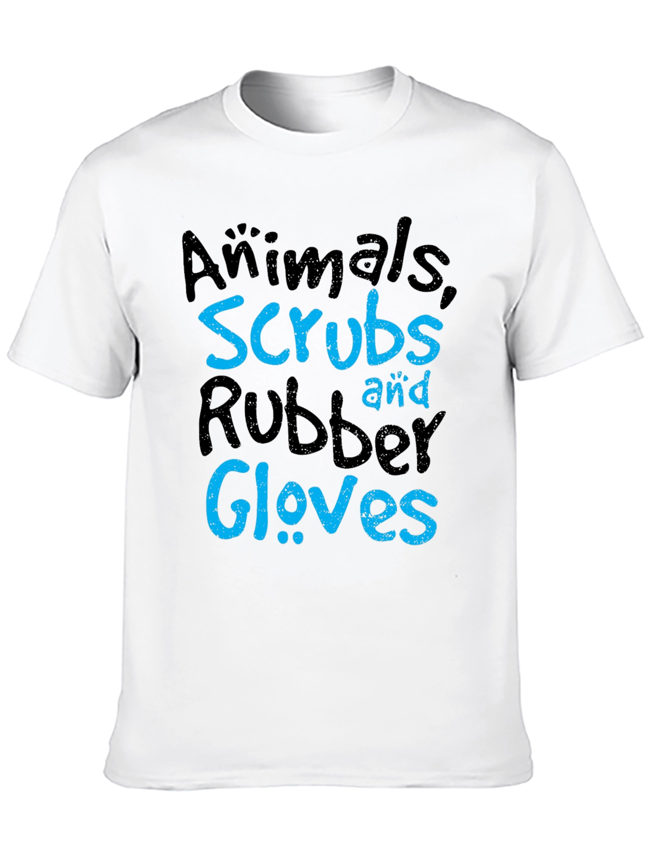 Animals Scrubs Rubber Gloves T-Shirt - Vet Life Tee