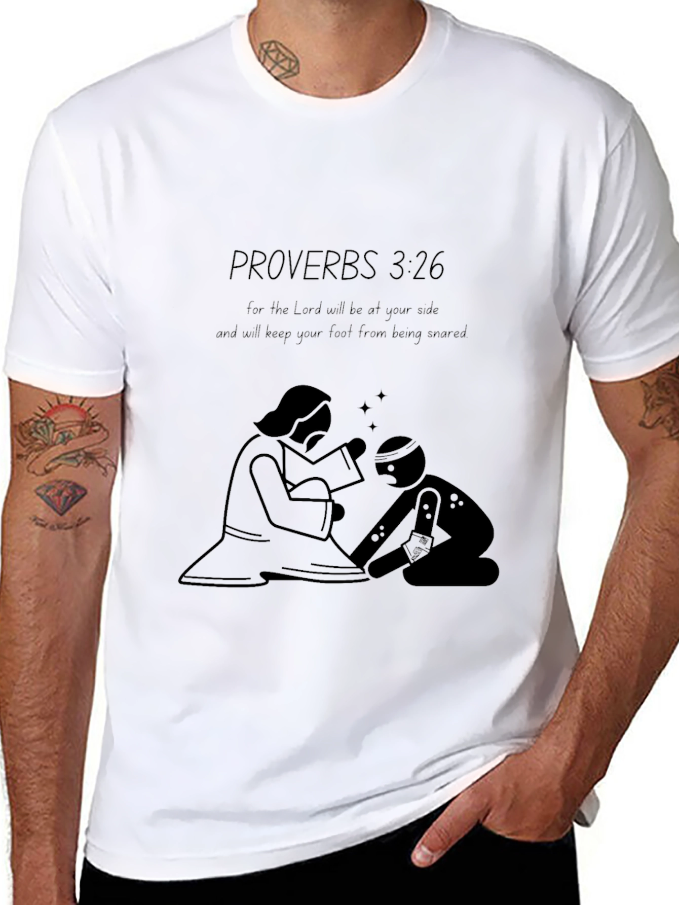 Proverbs 3:26 Graphic T-Shirt