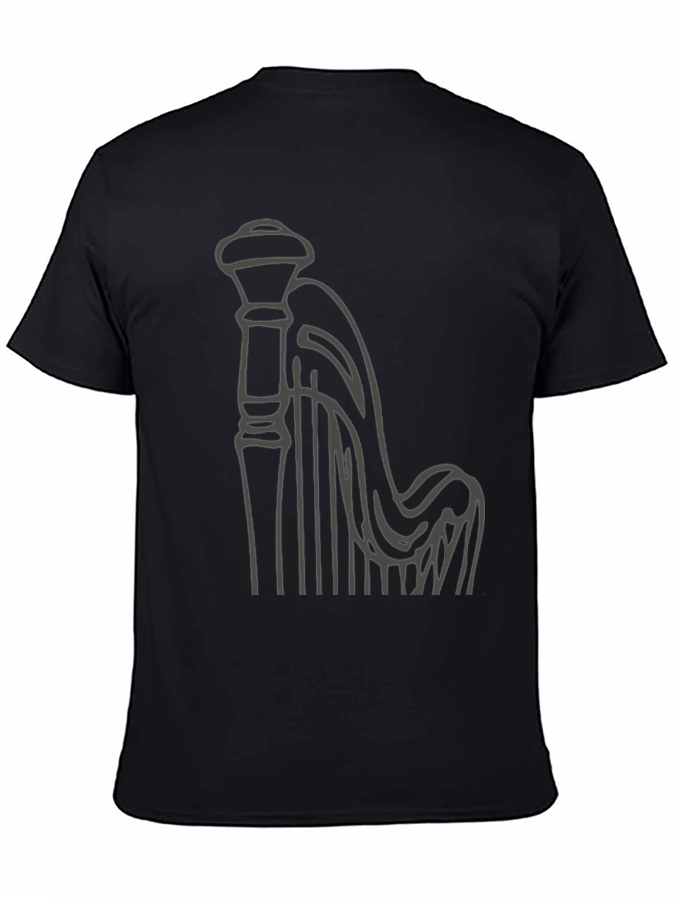 Harp Graphic T-Shirt - Classic Musical Instrument Tee