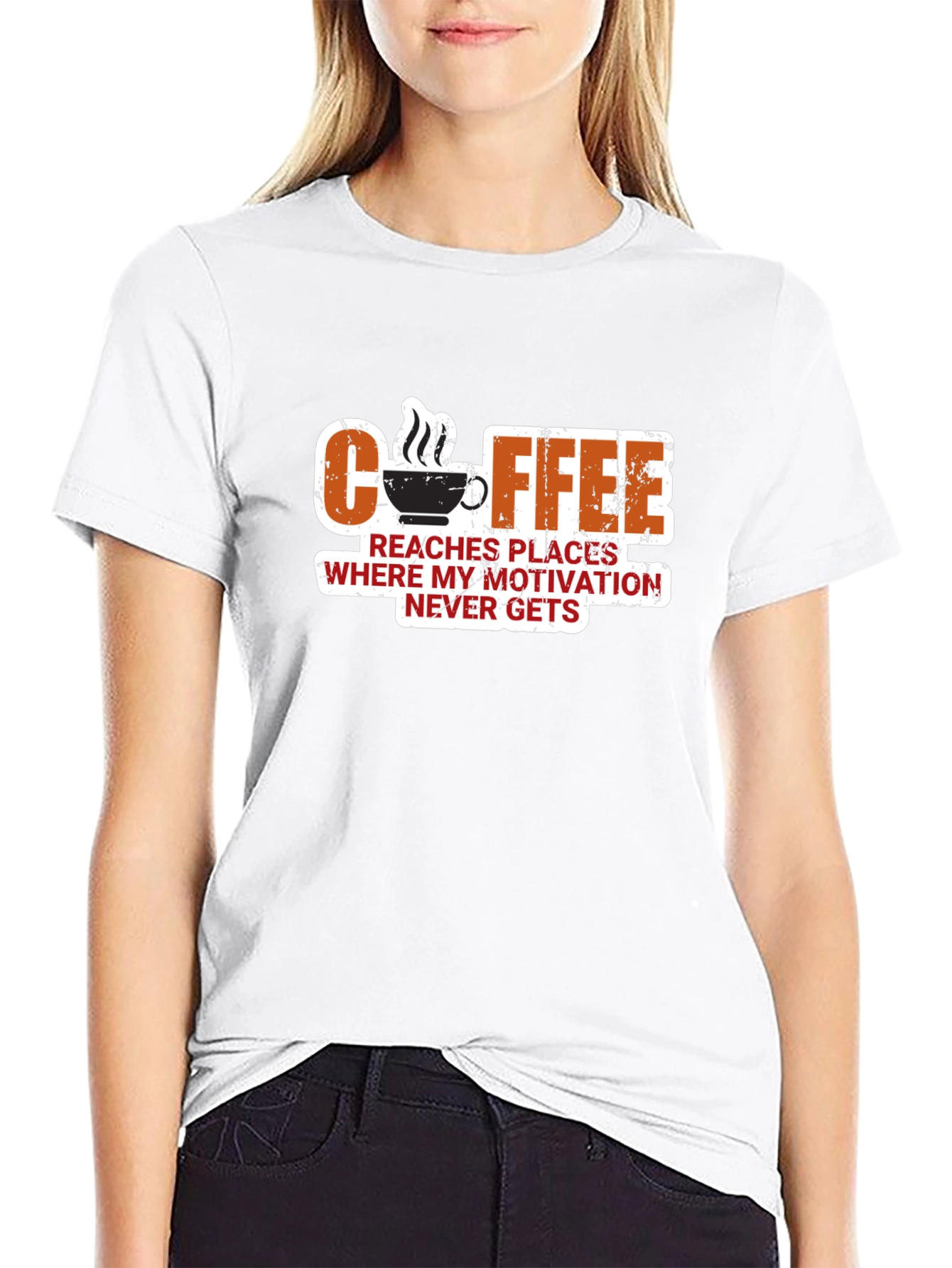 Coffee Motivation T-Shirt - Funny Slogan Tee
