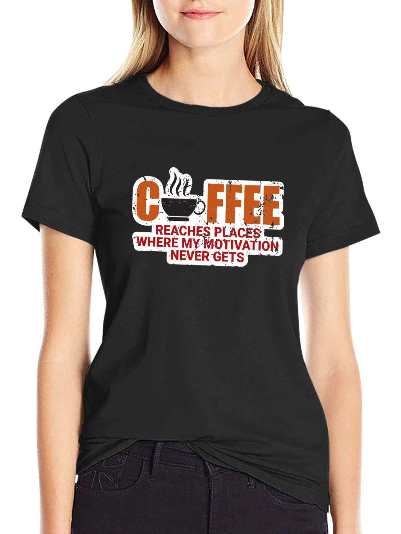 Coffee Motivation T-Shirt - Funny Slogan Tee