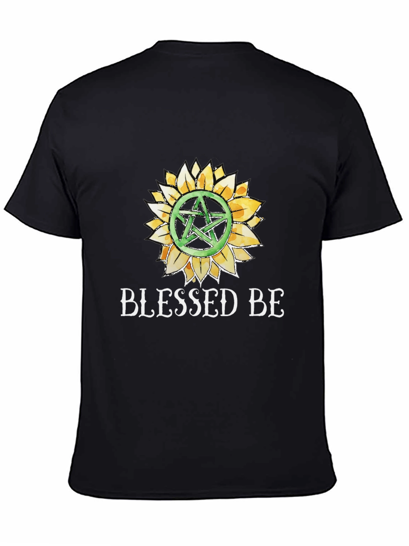 Blessed Be Sunflower Pentacle Graphic Tee