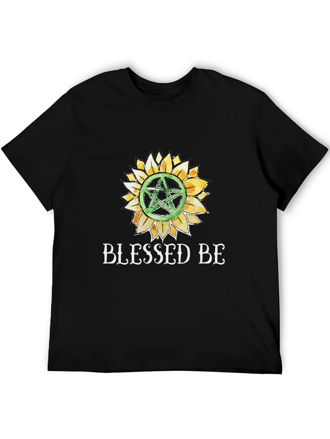 Blessed Be Sunflower Pentacle Graphic Tee
