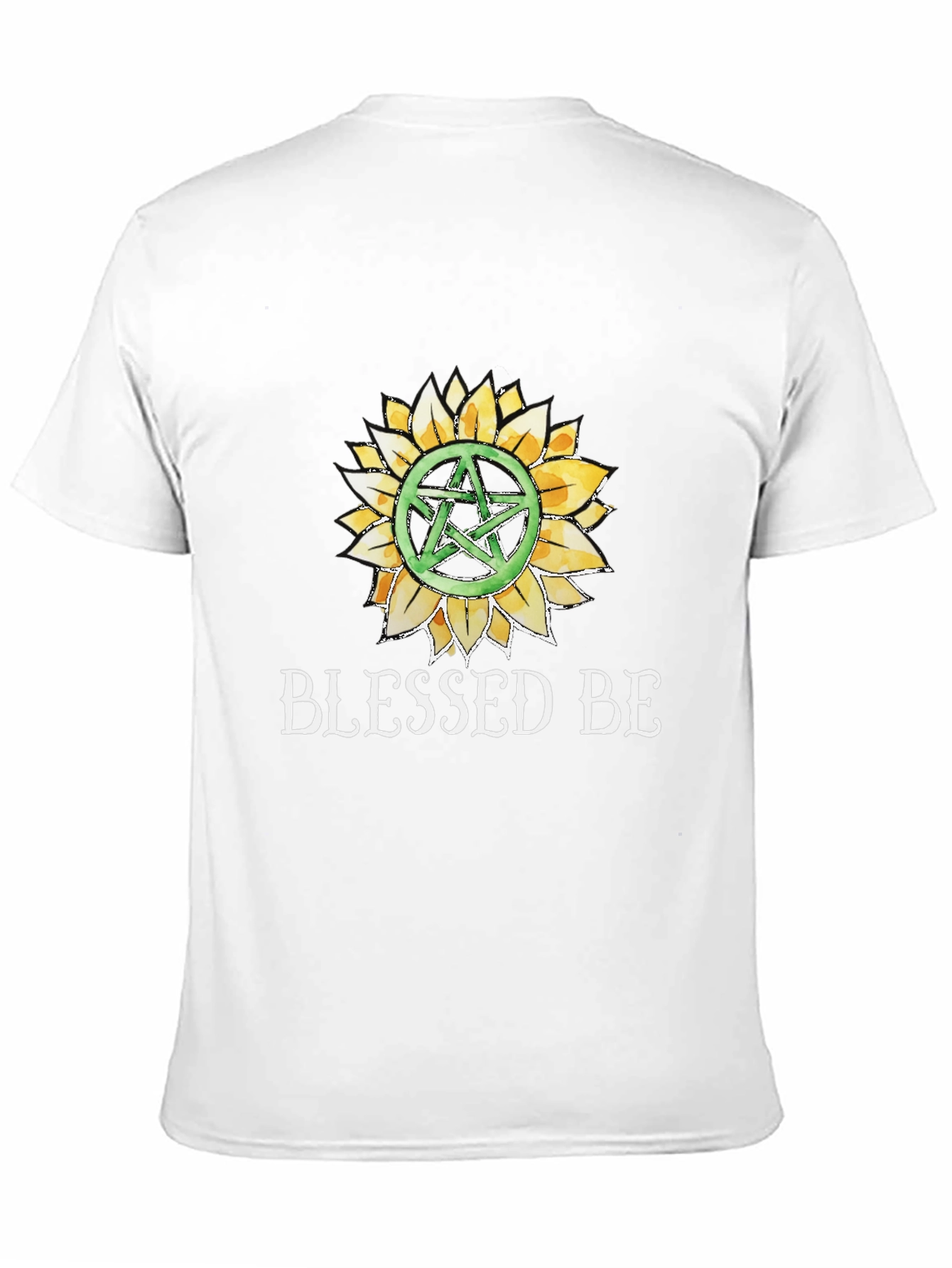 Blessed Be Sunflower Pentacle Graphic Tee