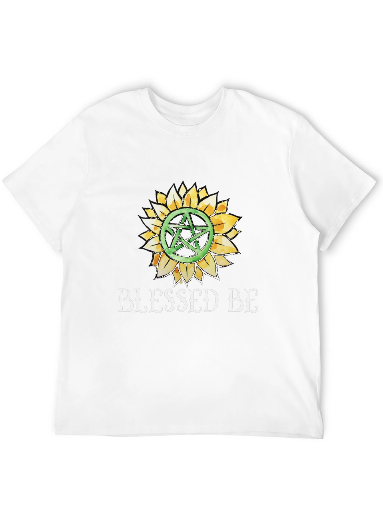 Blessed Be Sunflower Pentacle Graphic Tee
