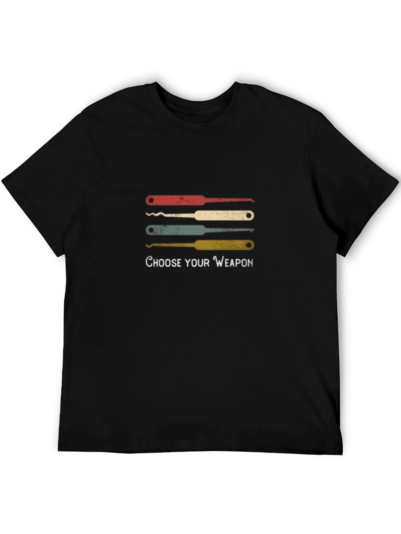 Choose Your Weapon Picklock T-Shirt - Black