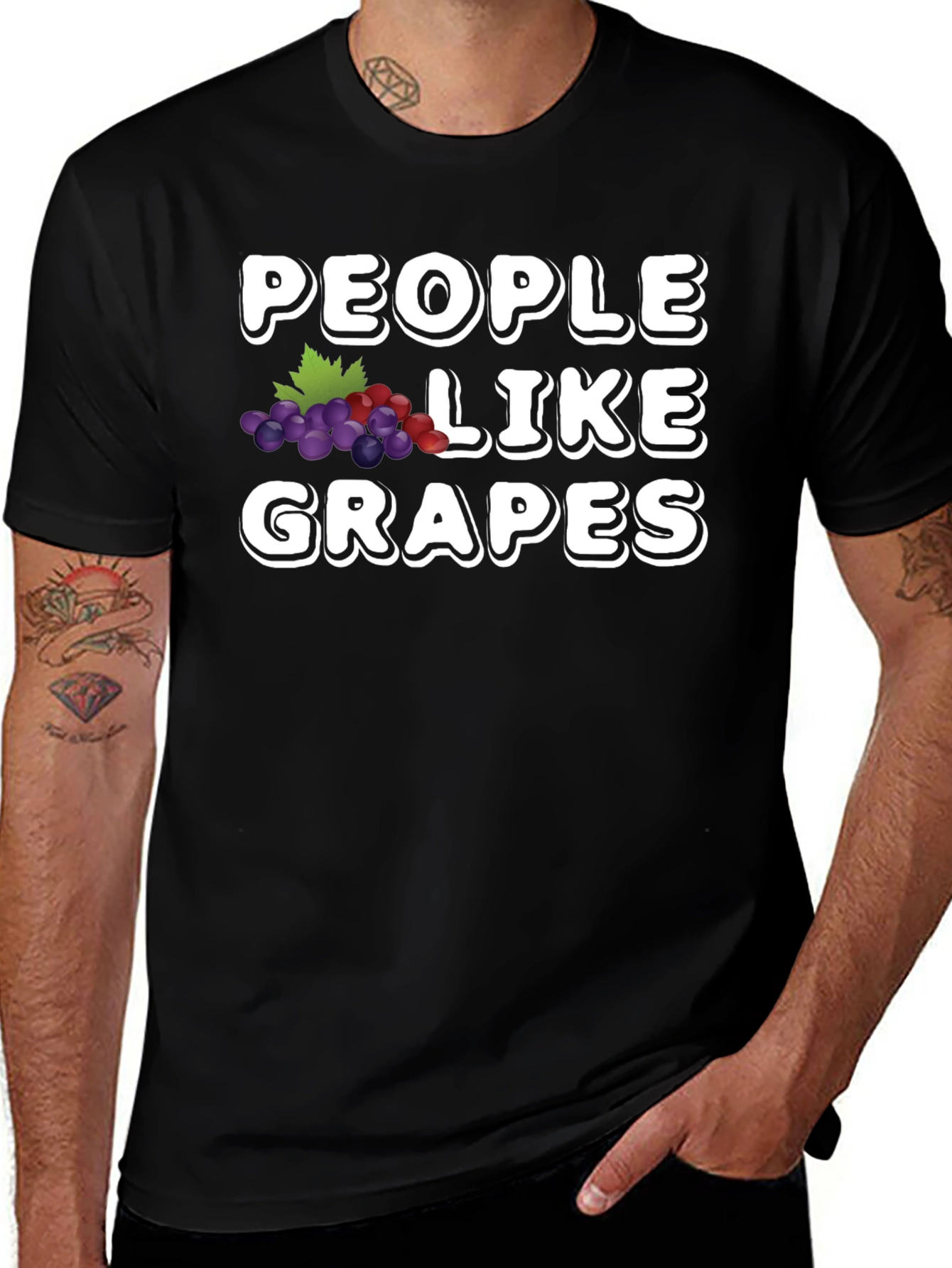 People Like Grapes Graphic T-Shirt