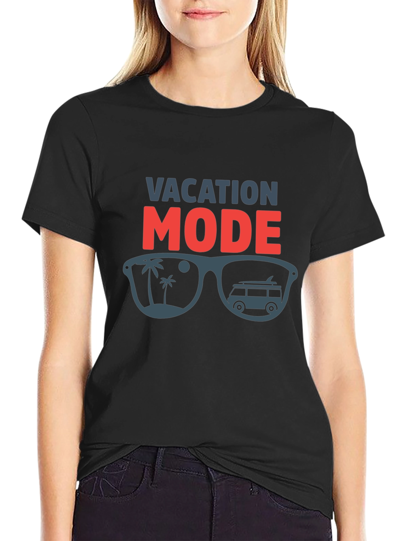 Vacation Mode T-Shirt - Palm Tree Beach Van