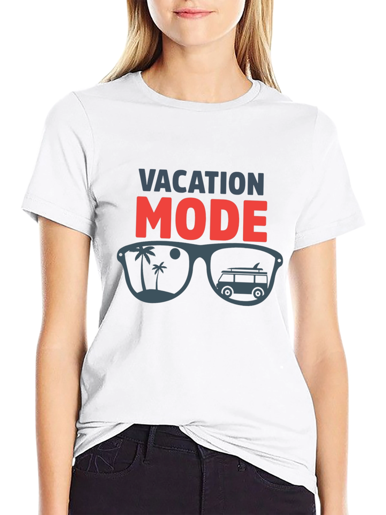 Vacation Mode T-Shirt - Palm Tree Beach Van