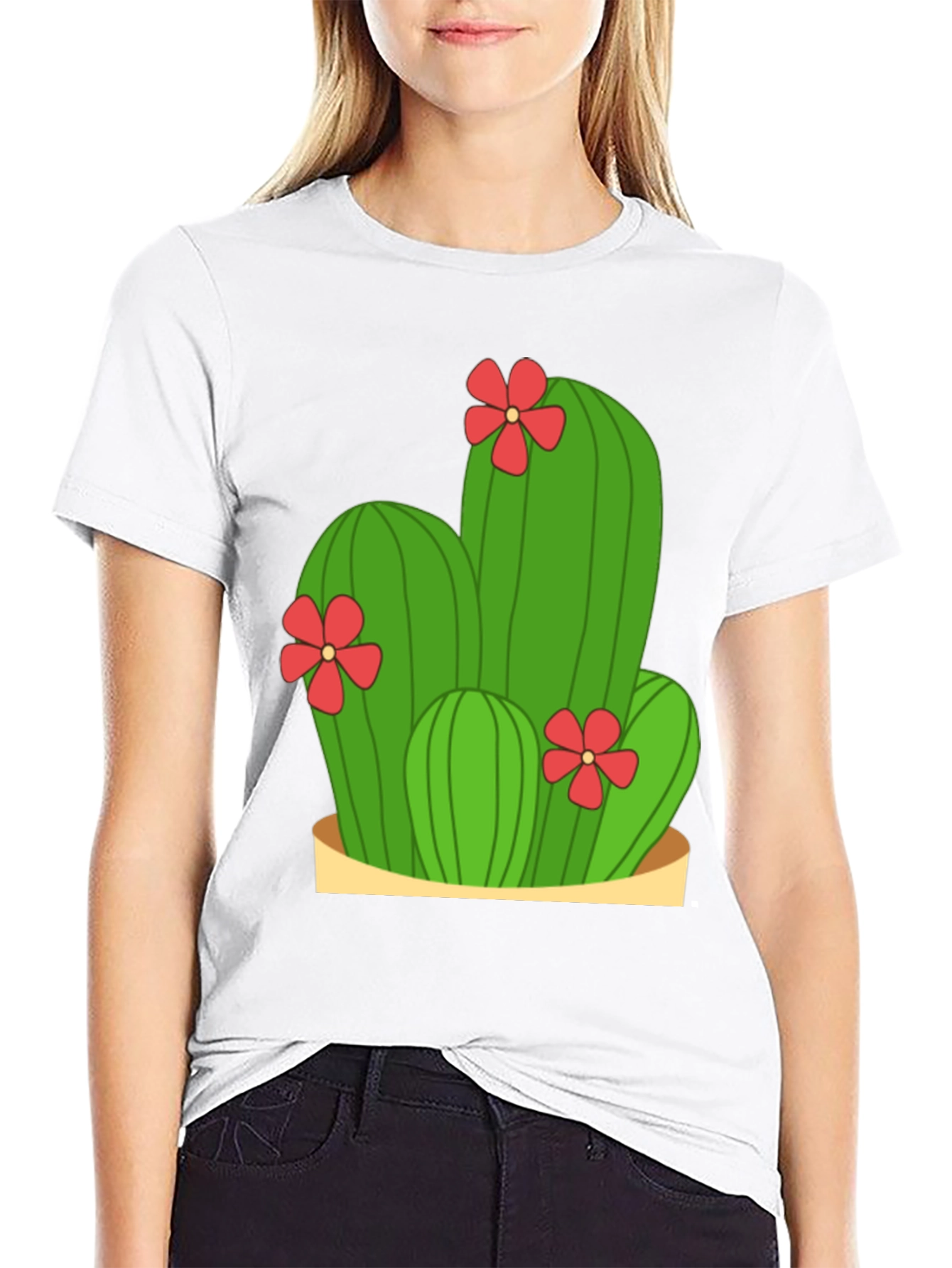 Cactus Flower Graphic Tee