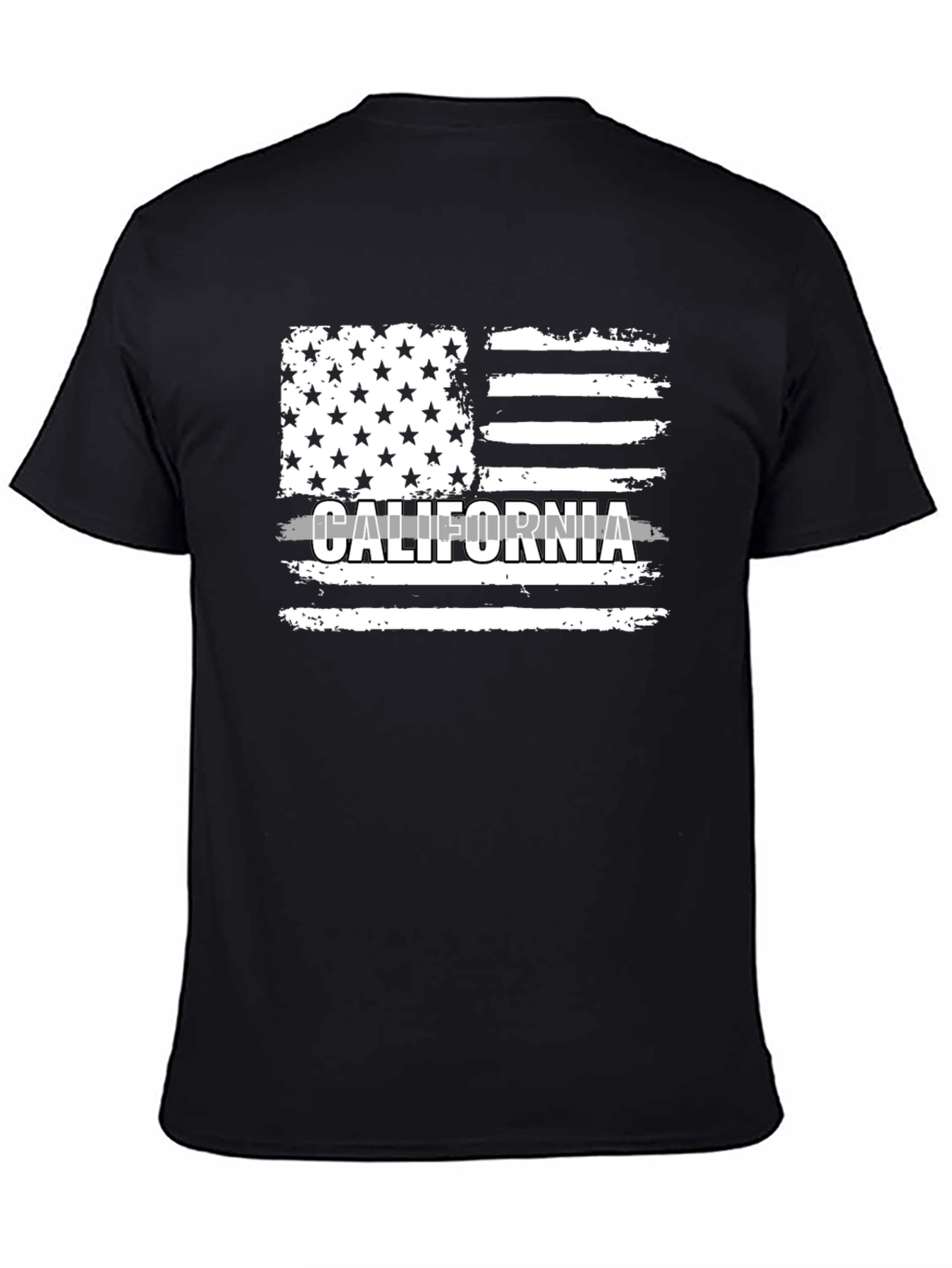 California Flag T-Shirt - Distressed Design