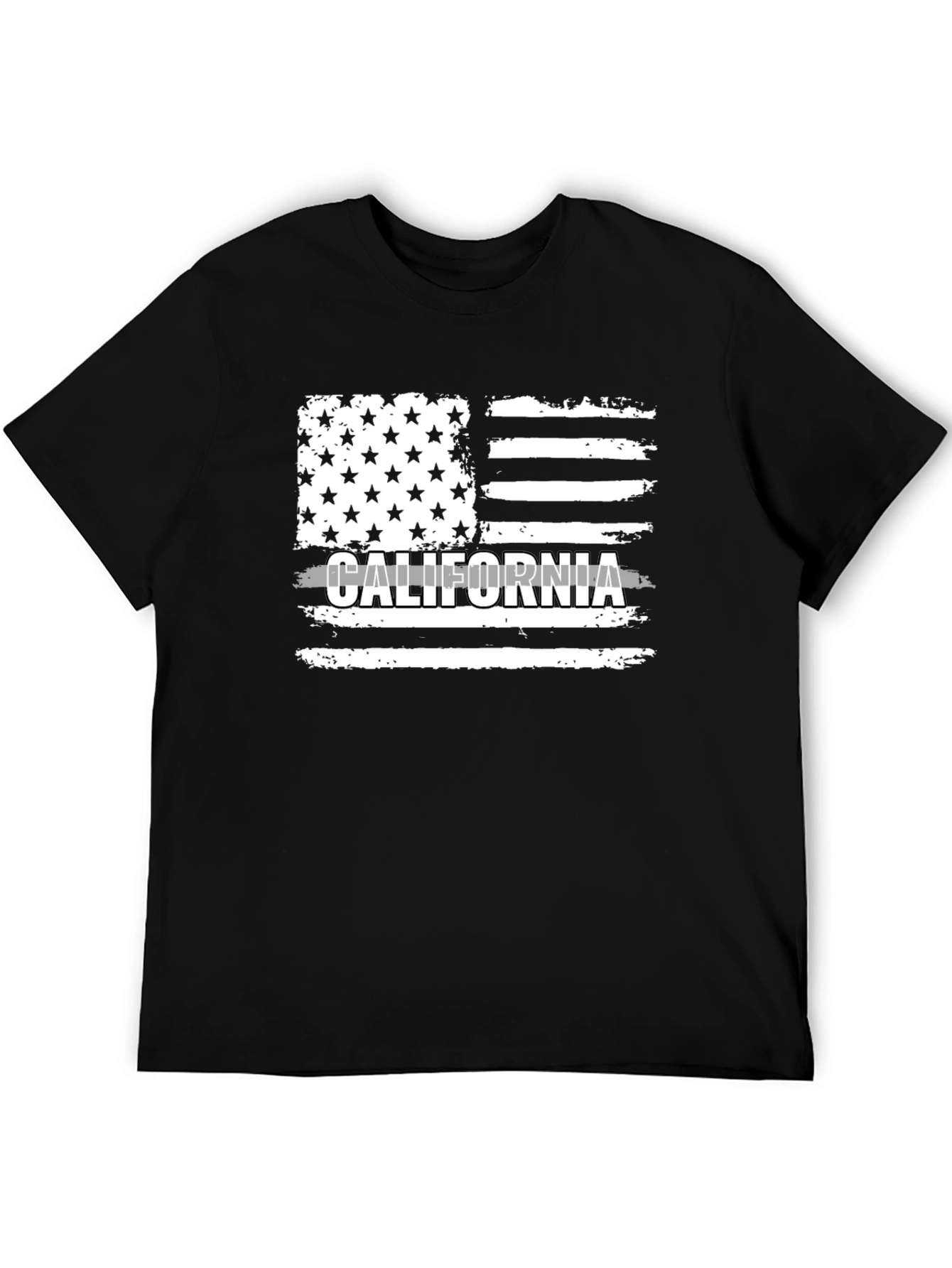 California Flag T-Shirt - Distressed Design