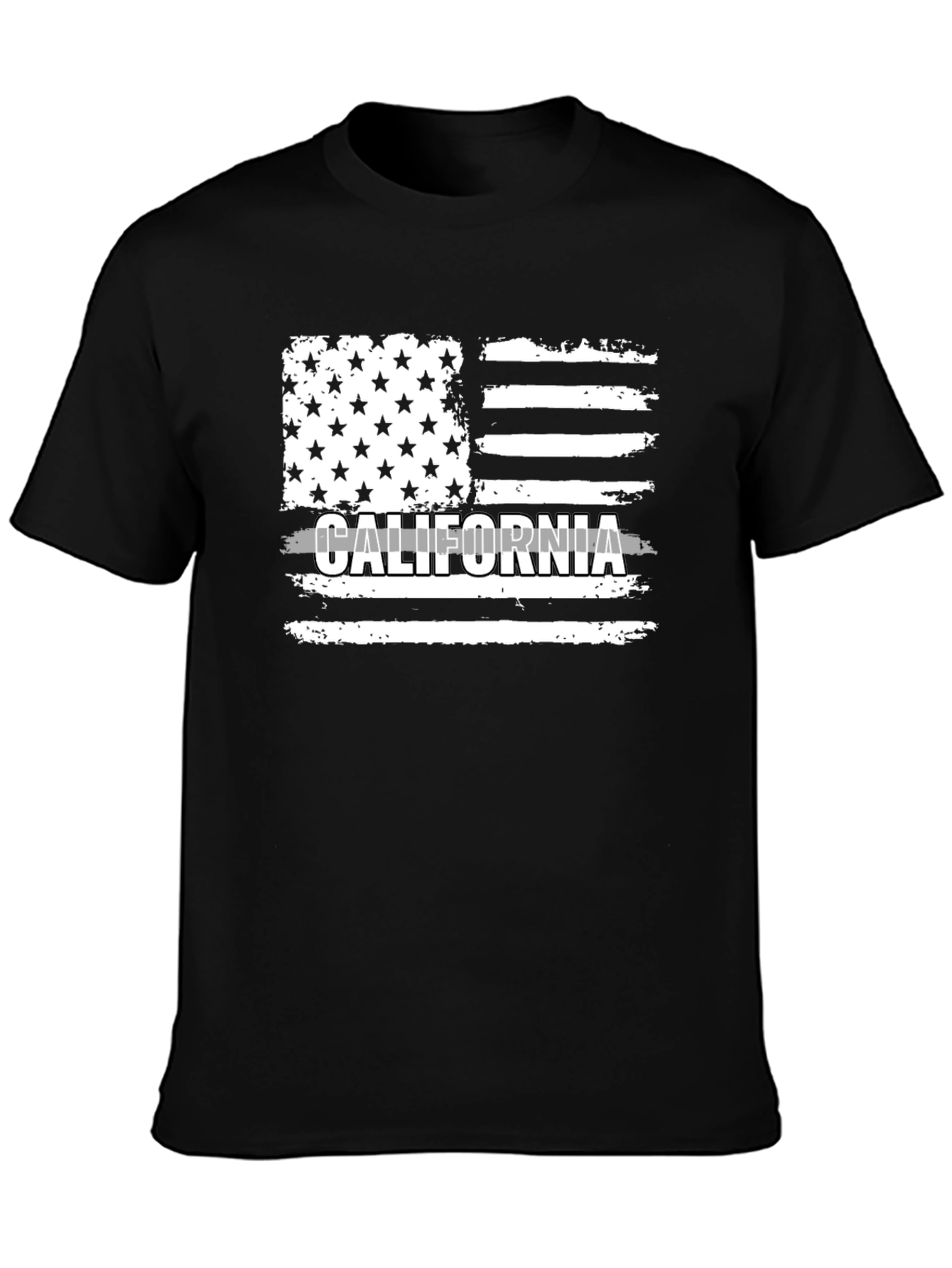California Flag T-Shirt - Distressed Design