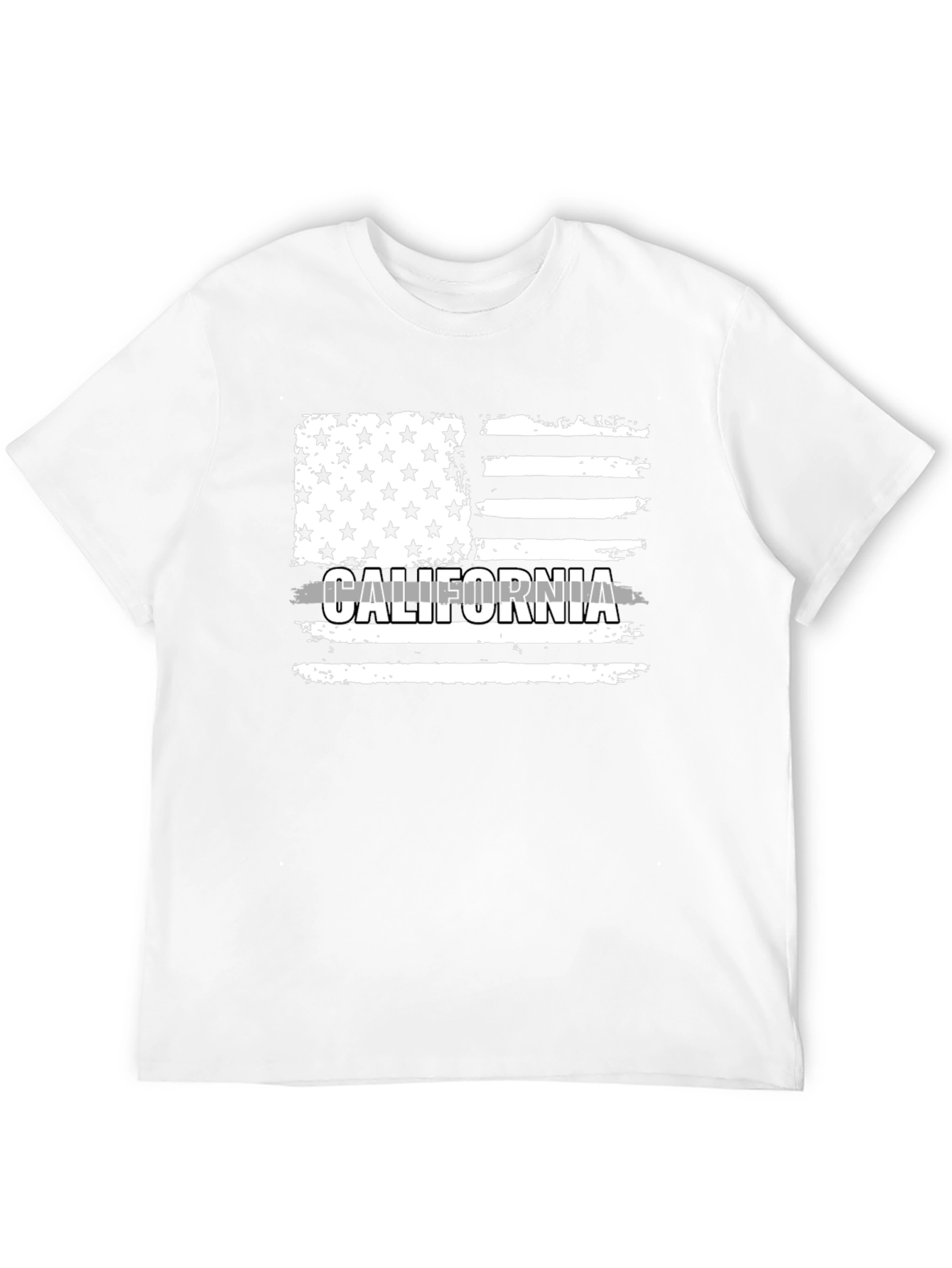 California Flag T-Shirt - Distressed Design