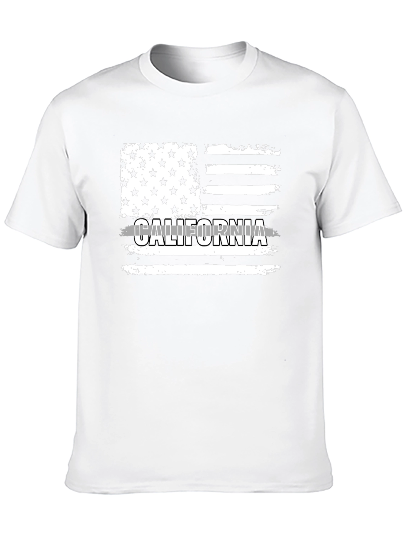 California Flag T-Shirt - Distressed Design