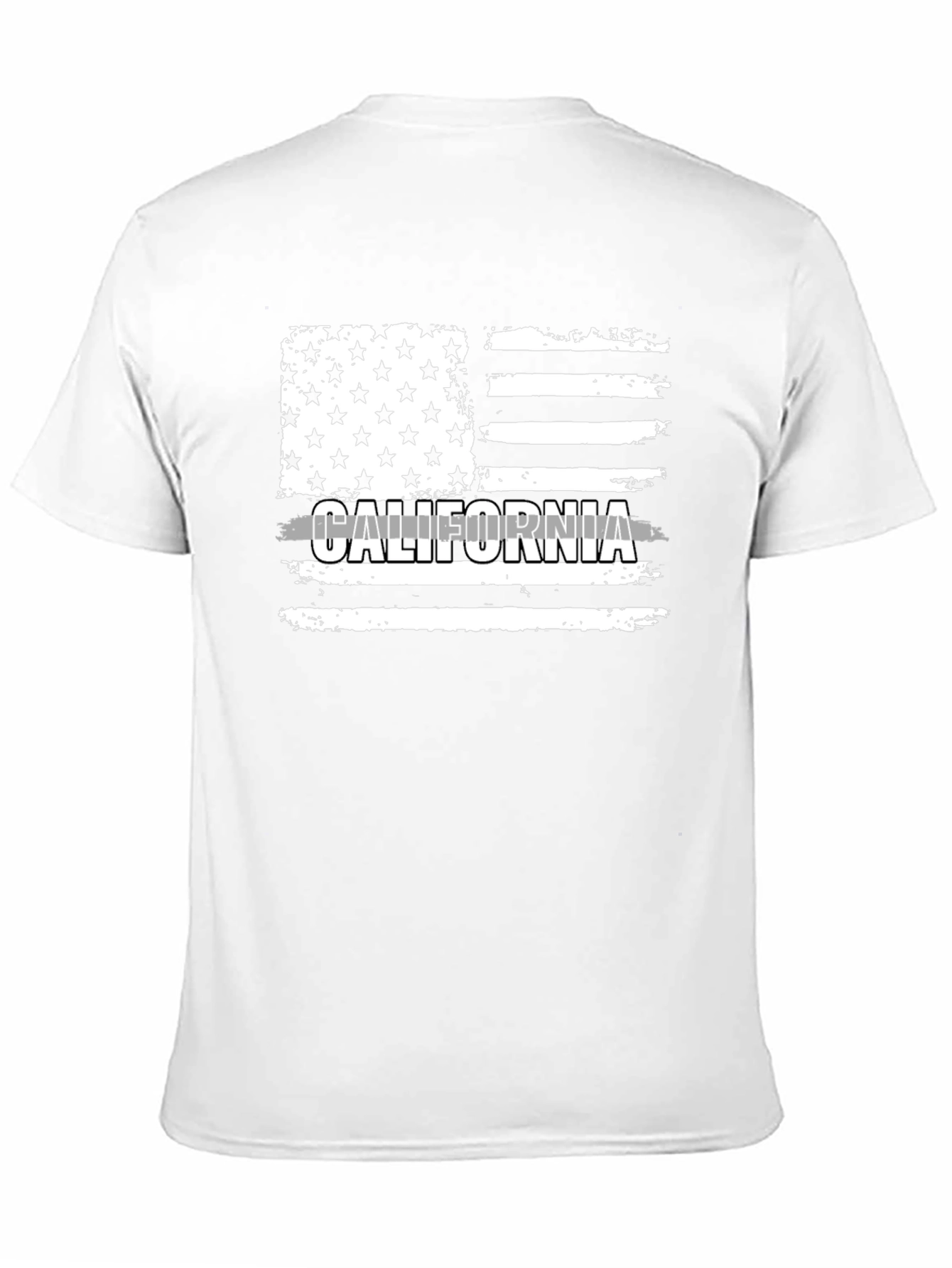 California Flag T-Shirt - Distressed Design