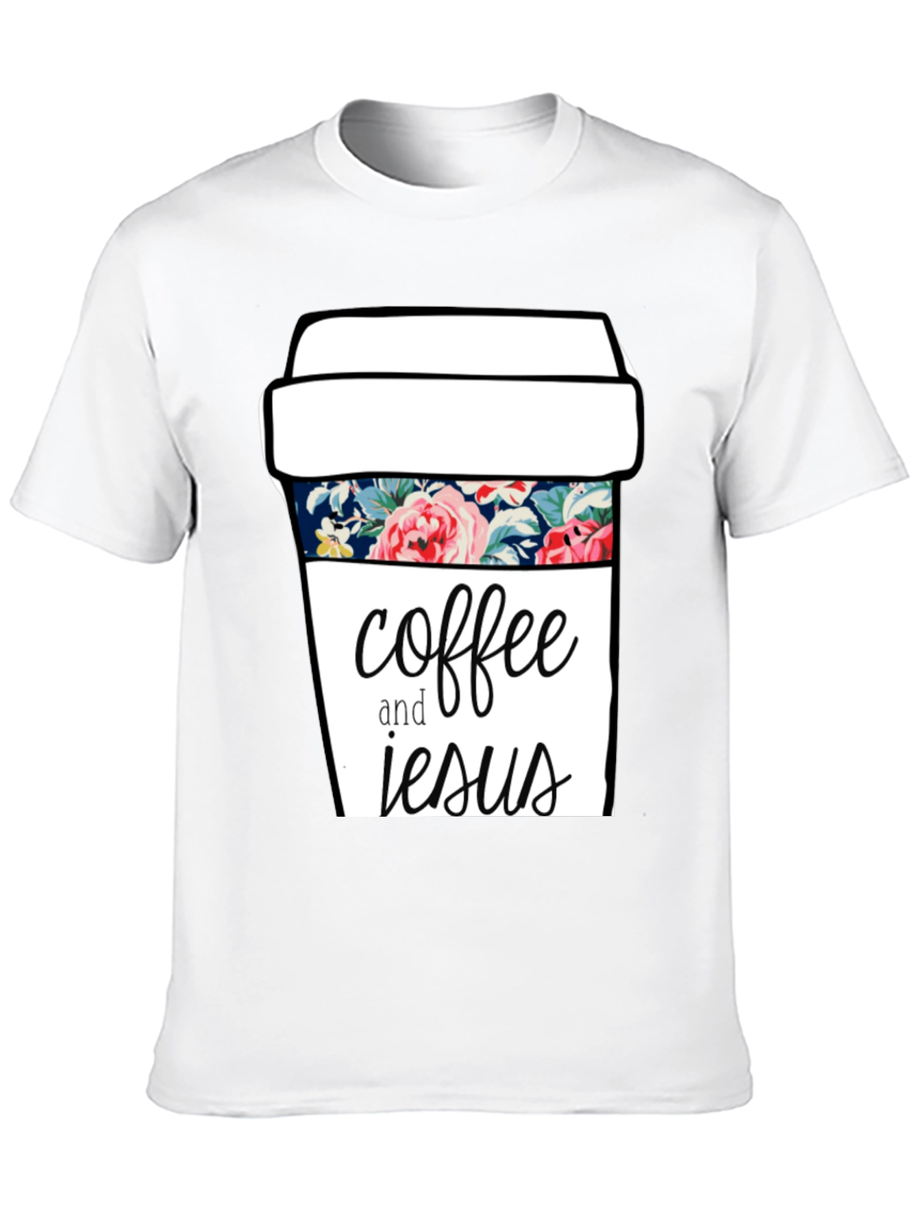 Coffee and Jesus Graphic Tee - Black