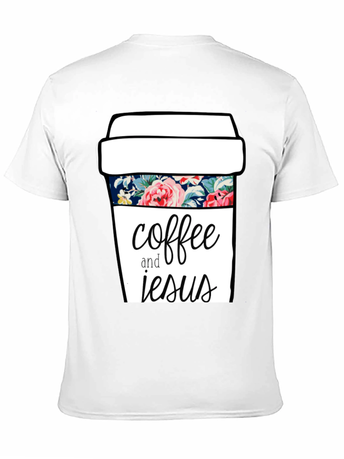 Coffee and Jesus Graphic Tee - Black