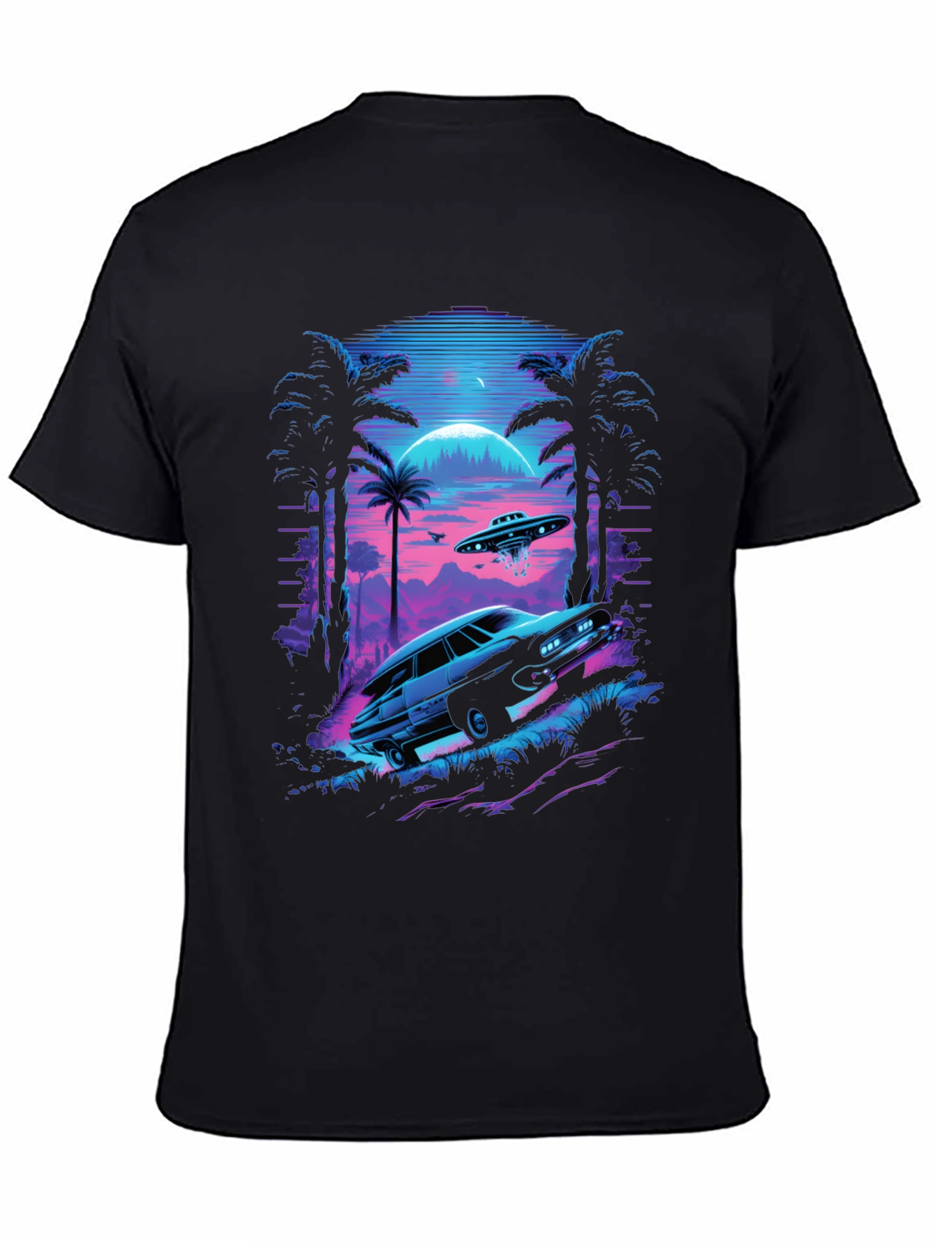 Retro Alien Car T-Shirt