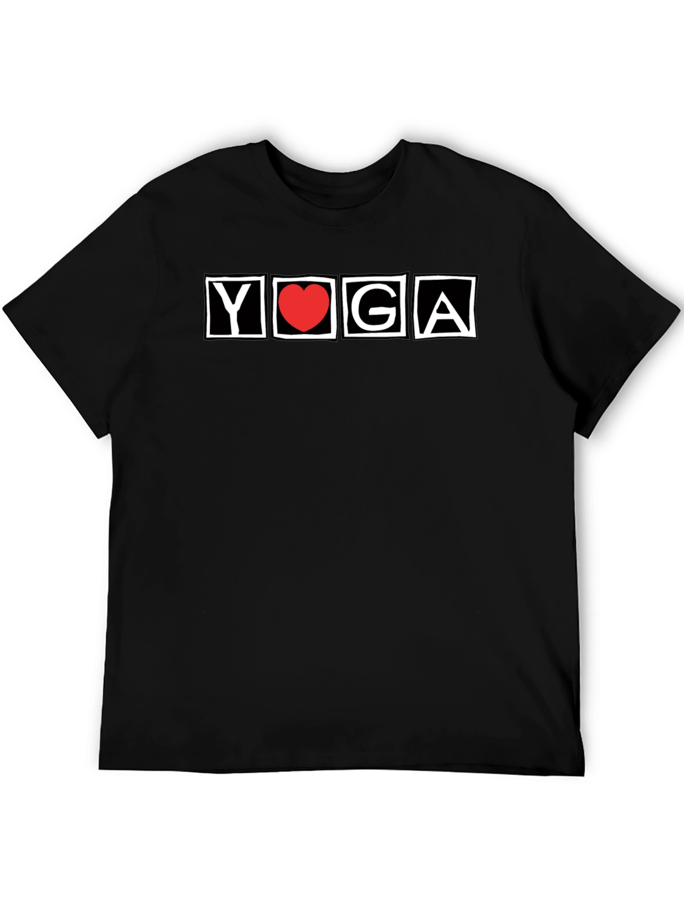 Yoga Heart T-Shirt - Black