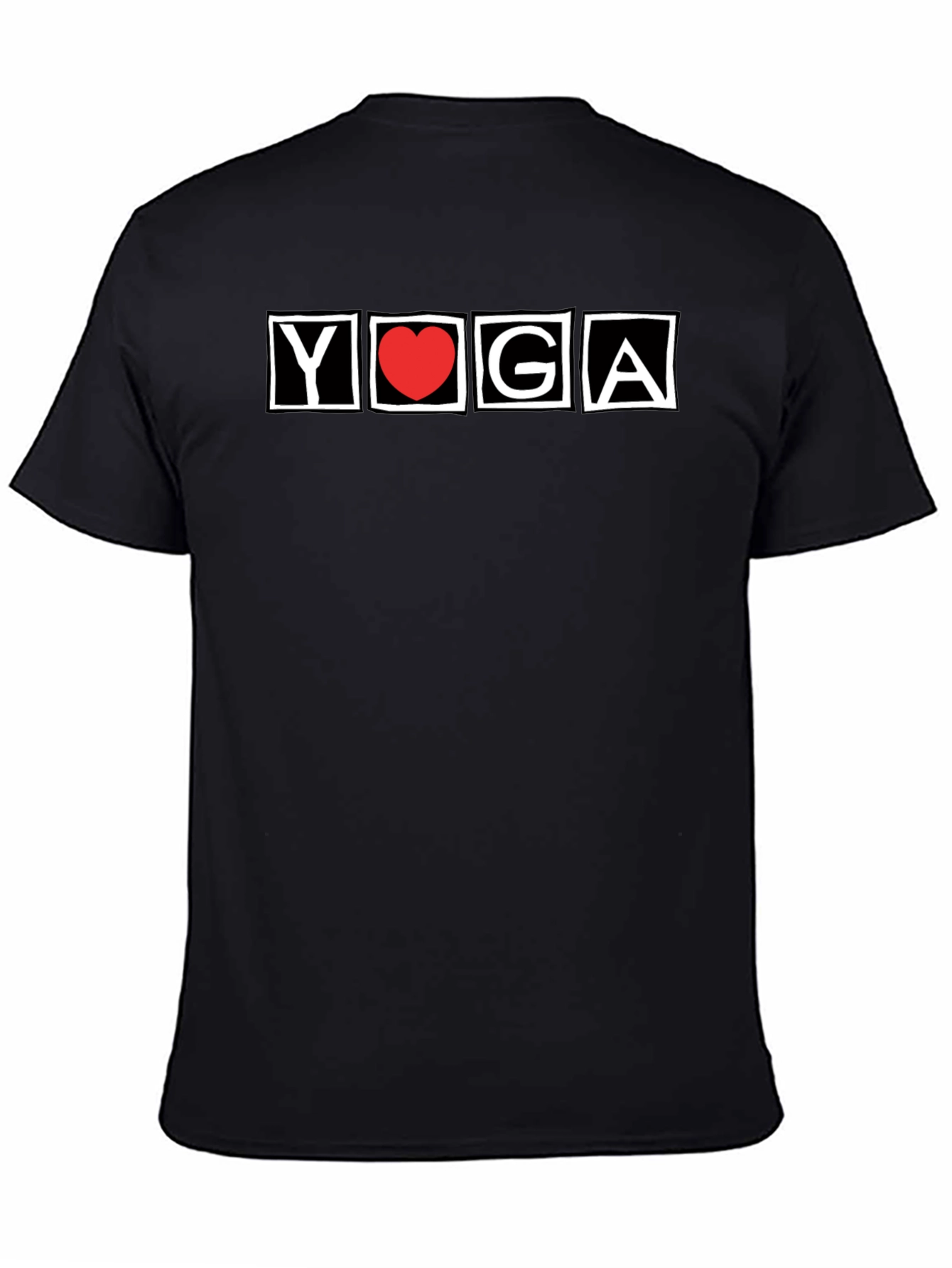 Yoga Heart T-Shirt - Black