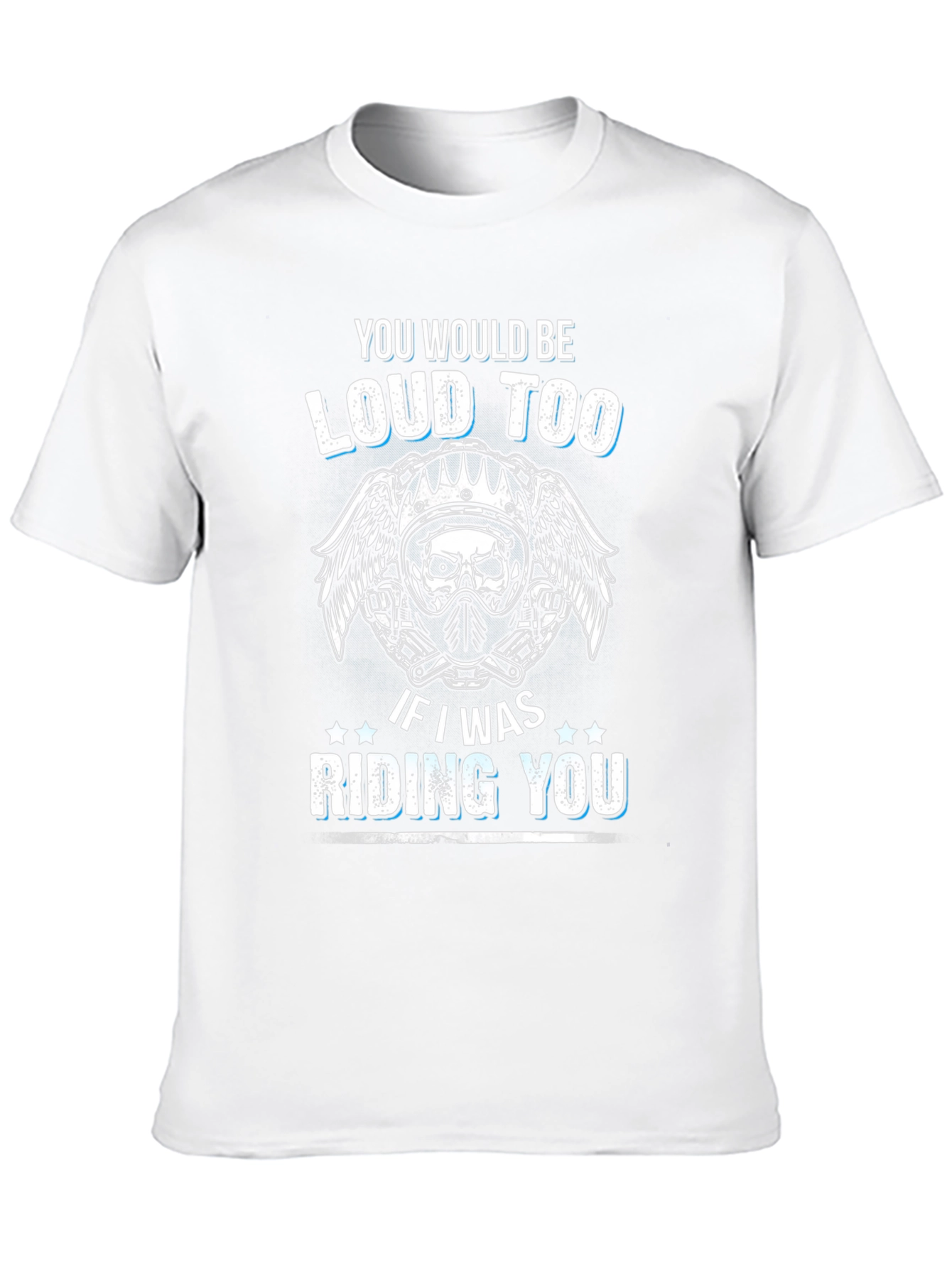 Loud Too Motorcycle Skull Graphic T-Shirt