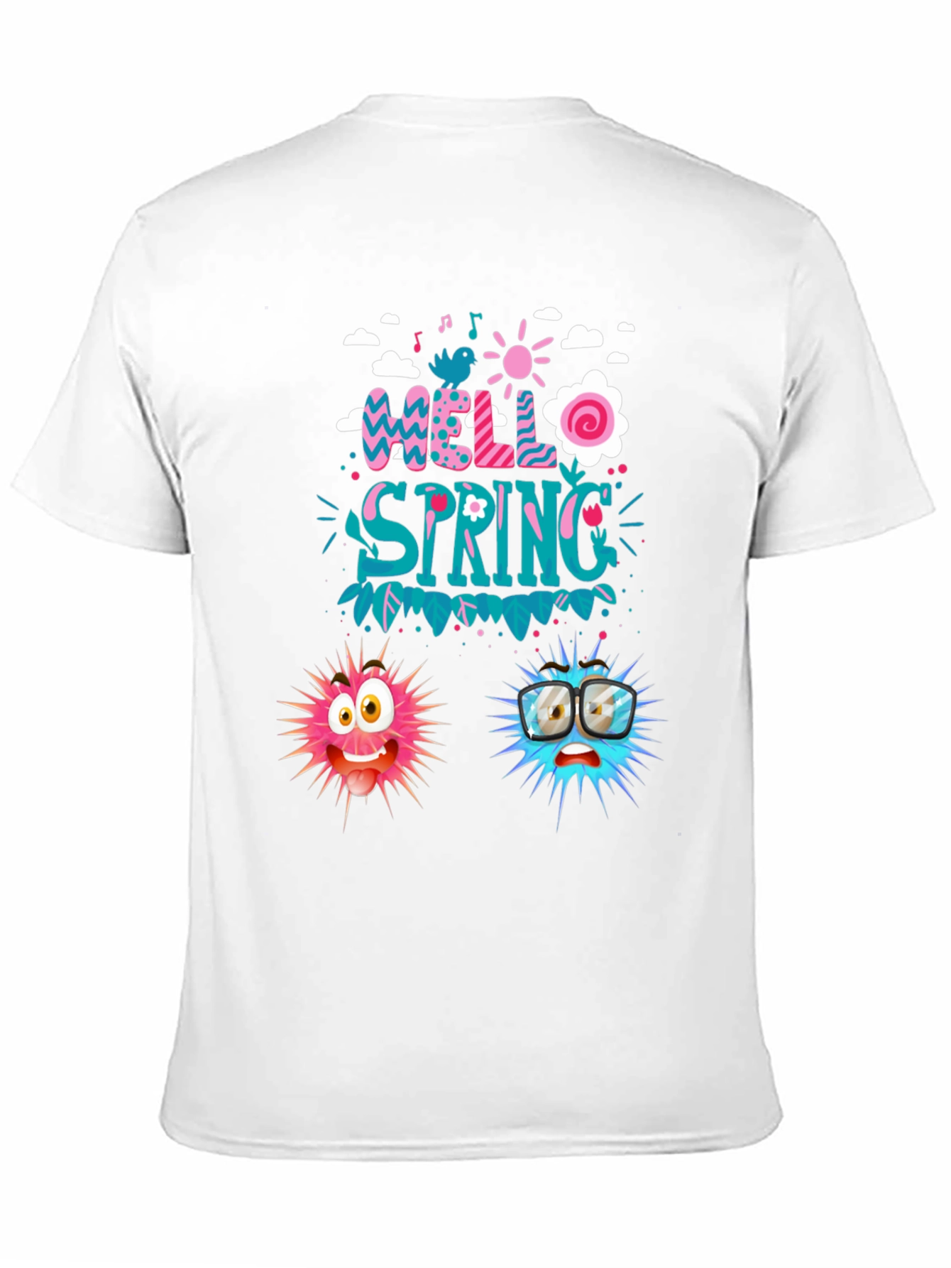 Hello Spring Graphic Tee - Fun Casual Wear