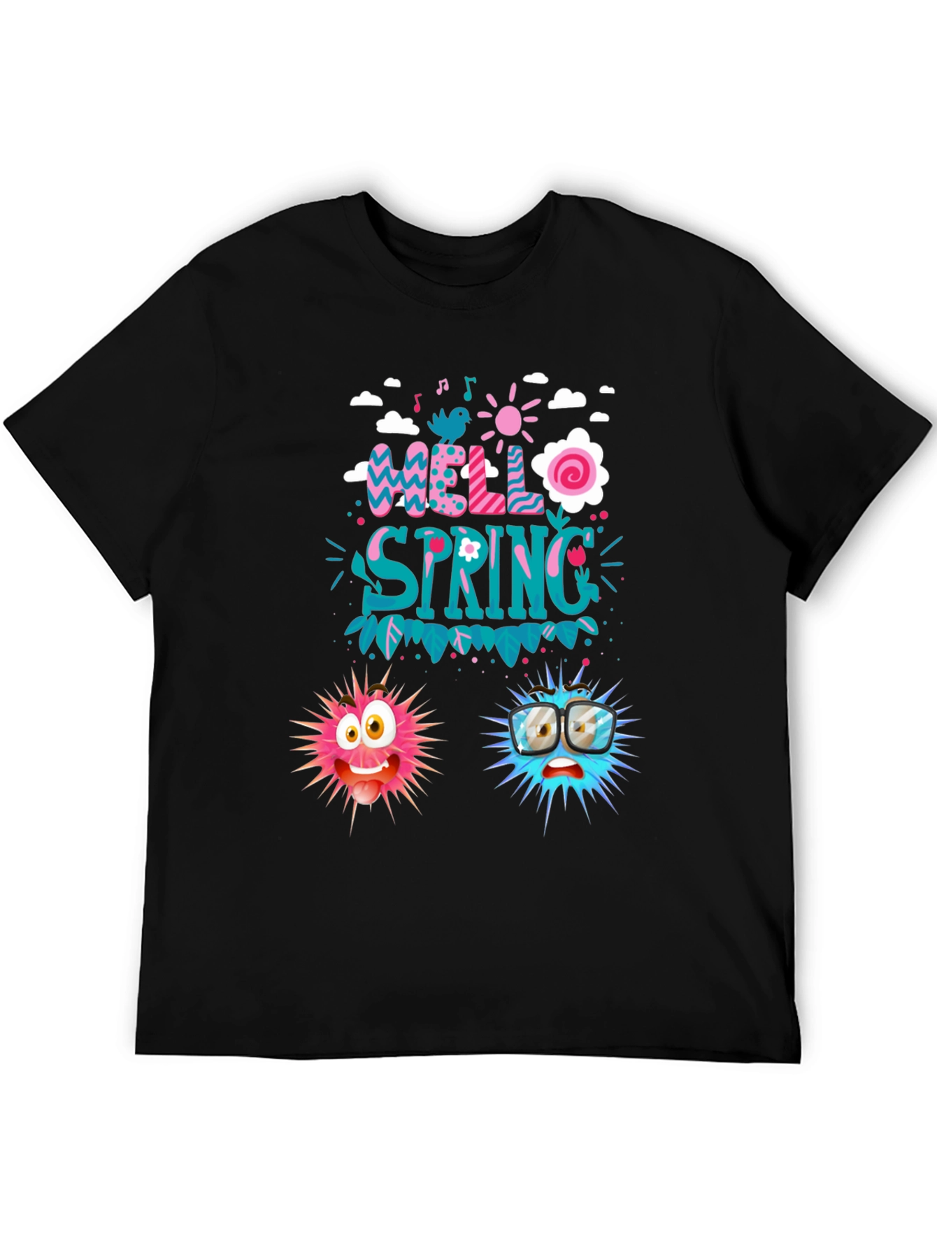Hello Spring Graphic Tee - Fun Casual Wear