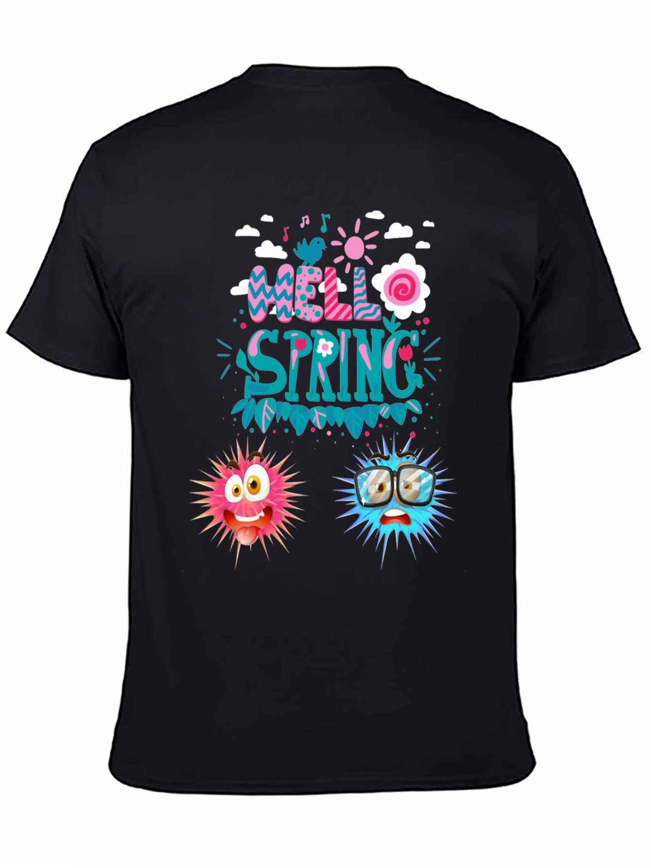 Hello Spring Graphic Tee - Fun Casual Wear