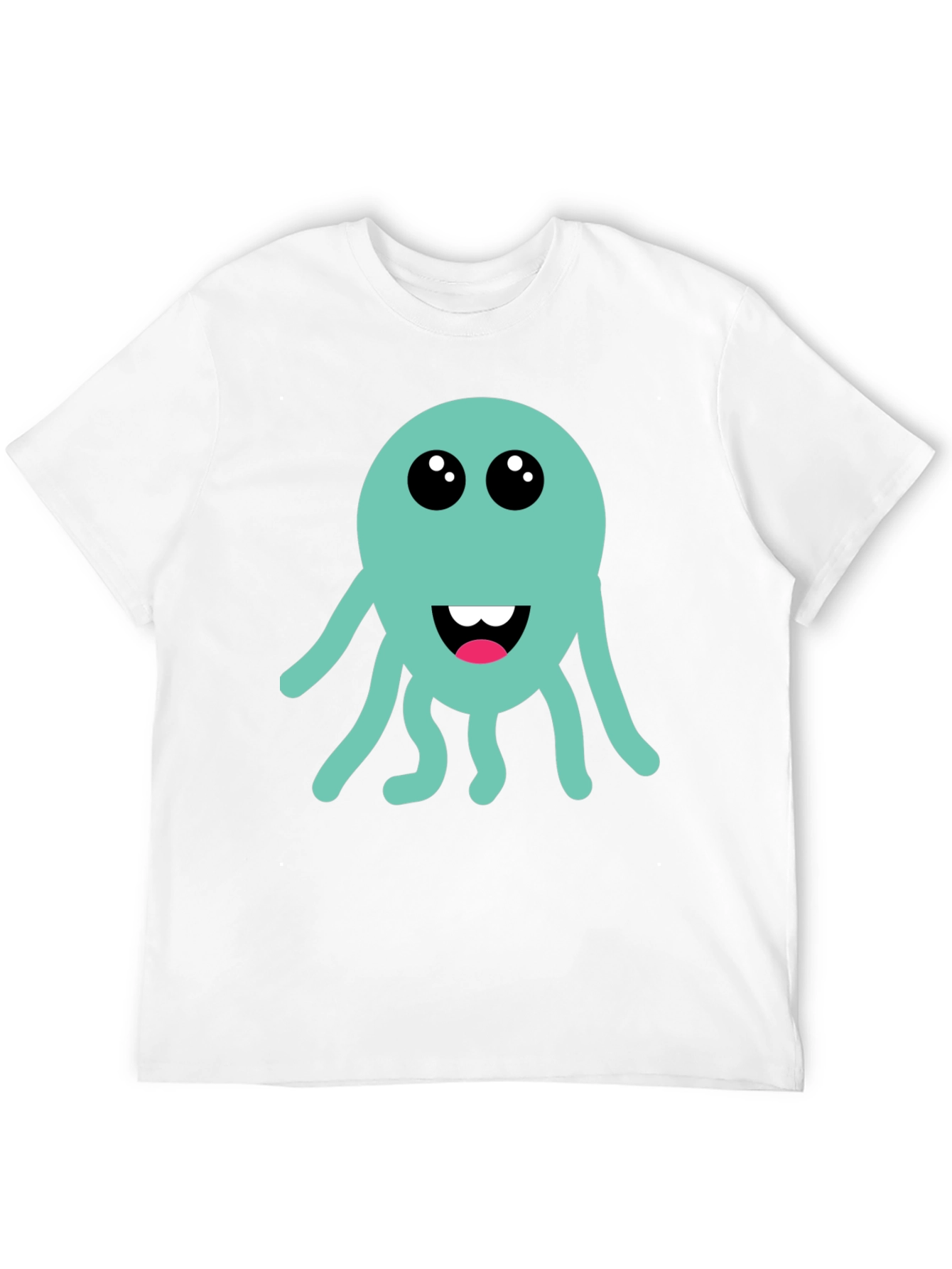 Cute Octopus Graphic T-Shirt - Black Cotton Tee