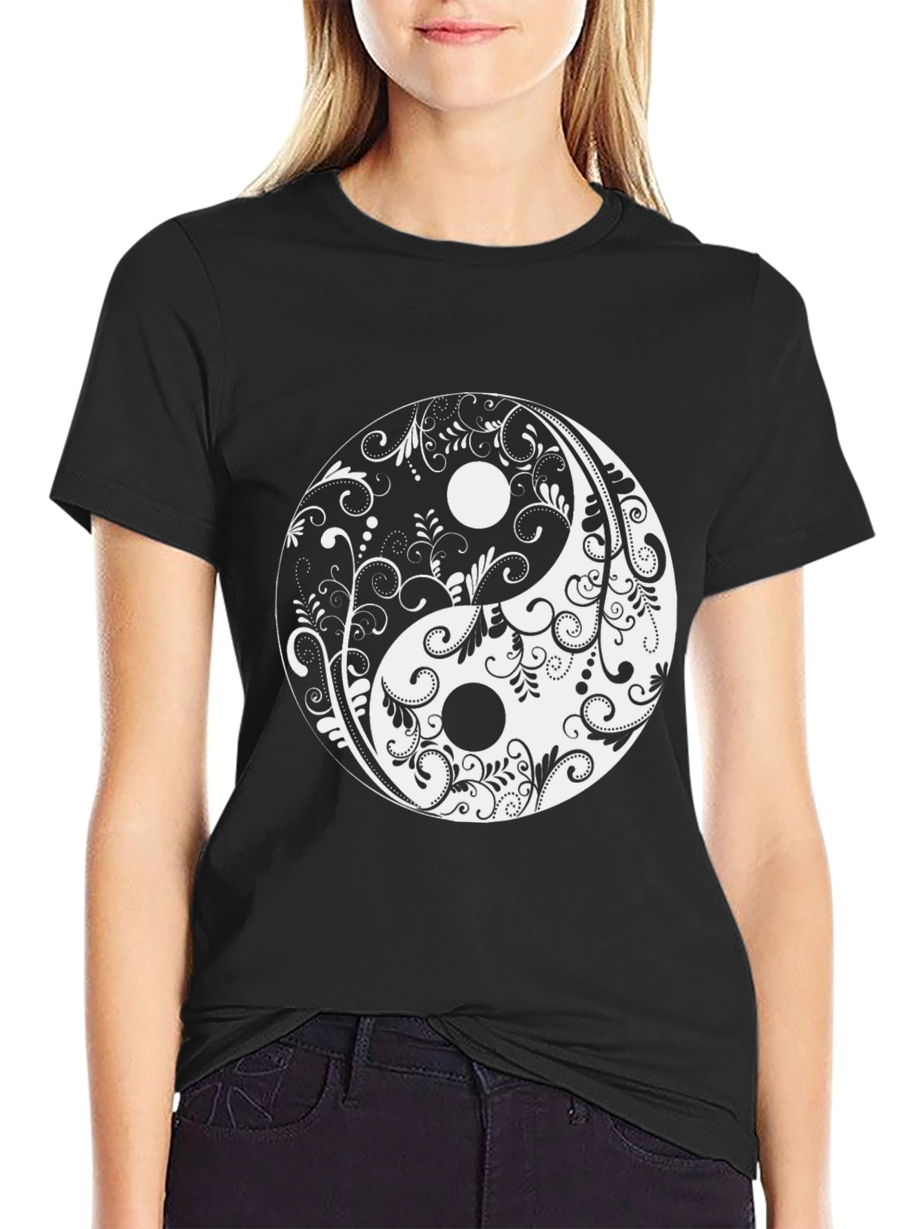 Yin Yang Black T-Shirt