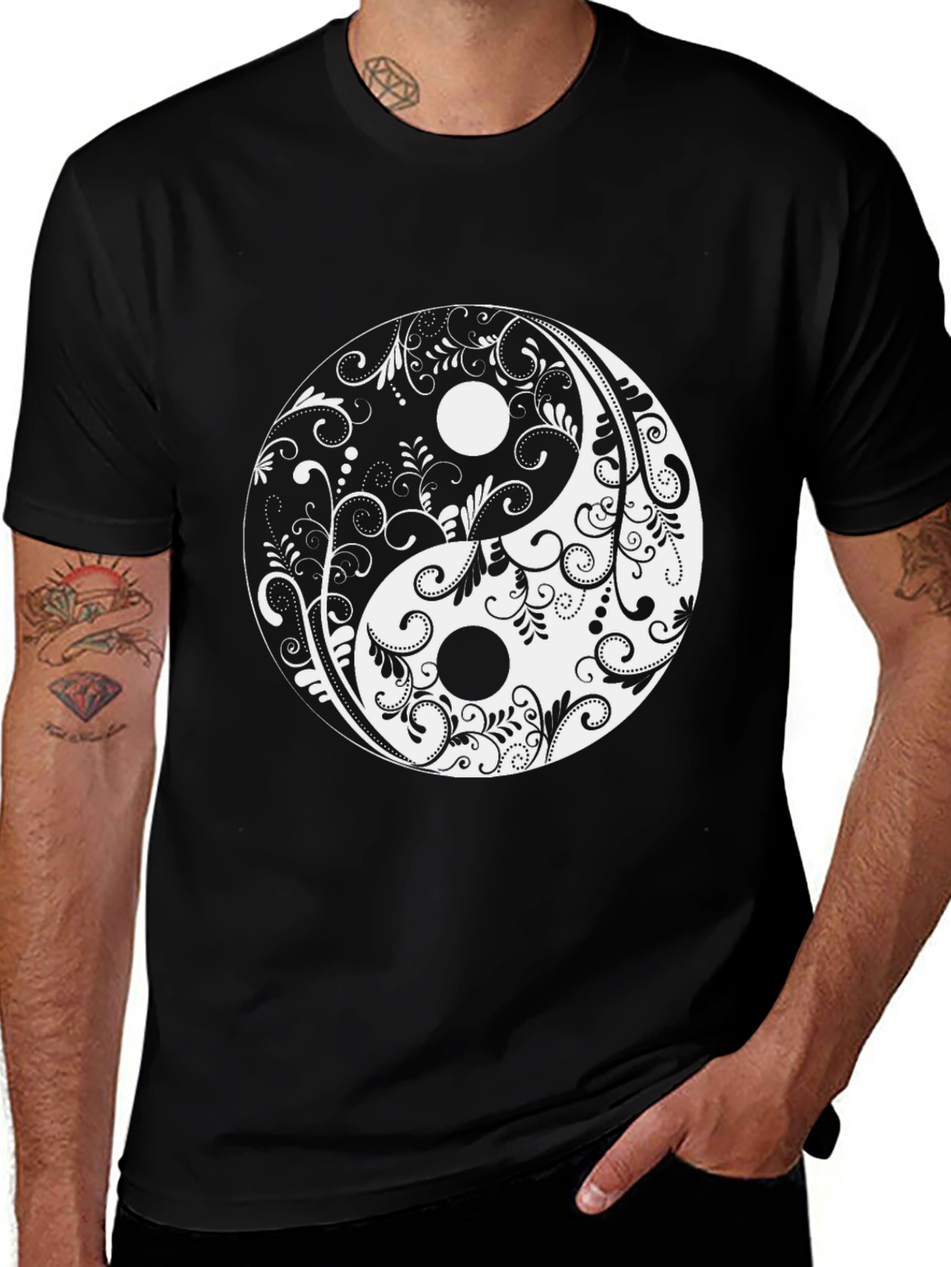Yin Yang Black T-Shirt