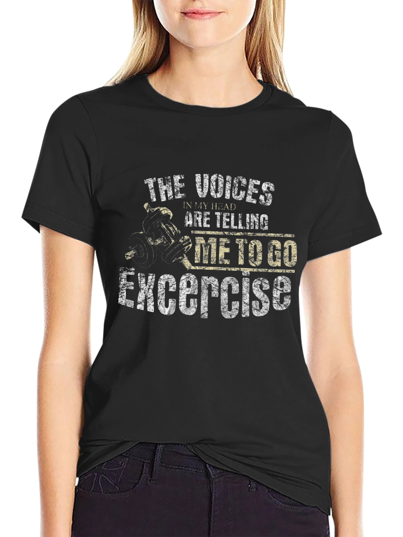 Funny Exercise T-Shirt - The Voices in My Head