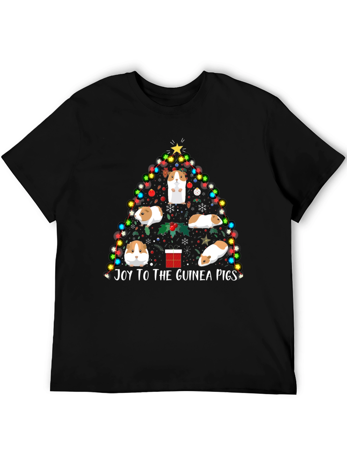 Joy to the Guinea Pigs Christmas T-Shirt