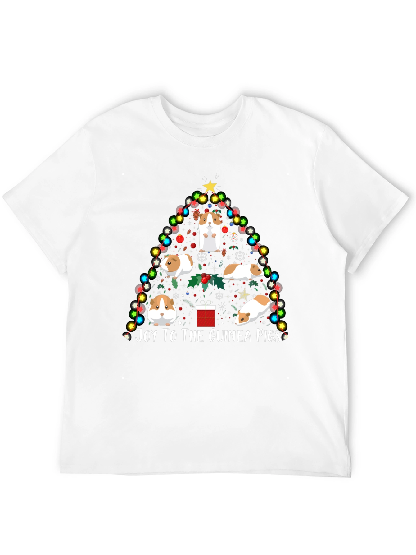 Joy to the Guinea Pigs Christmas T-Shirt