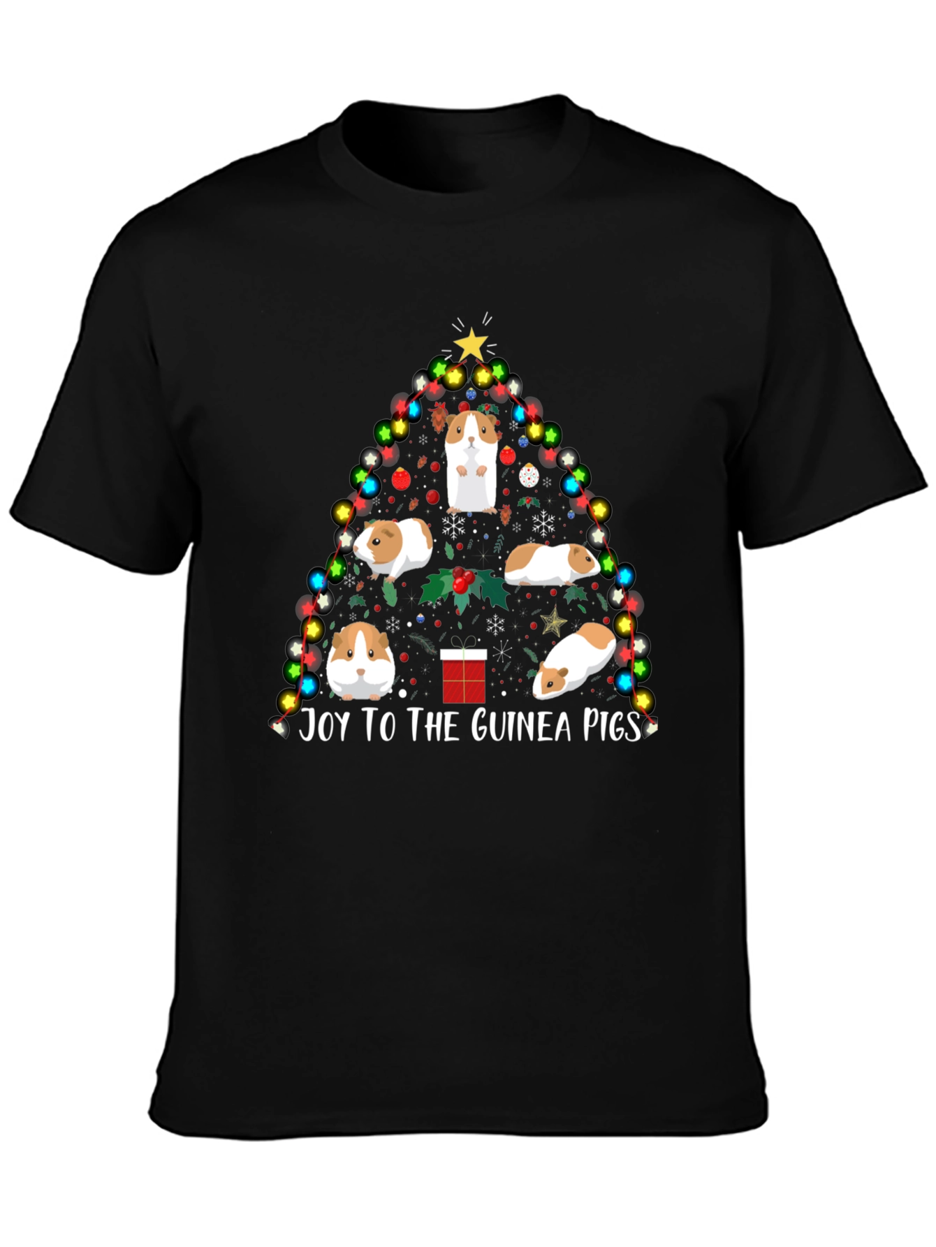 Joy to the Guinea Pigs Christmas T-Shirt