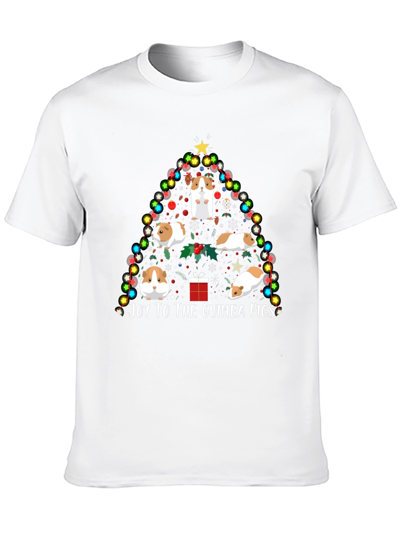 Joy to the Guinea Pigs Christmas T-Shirt