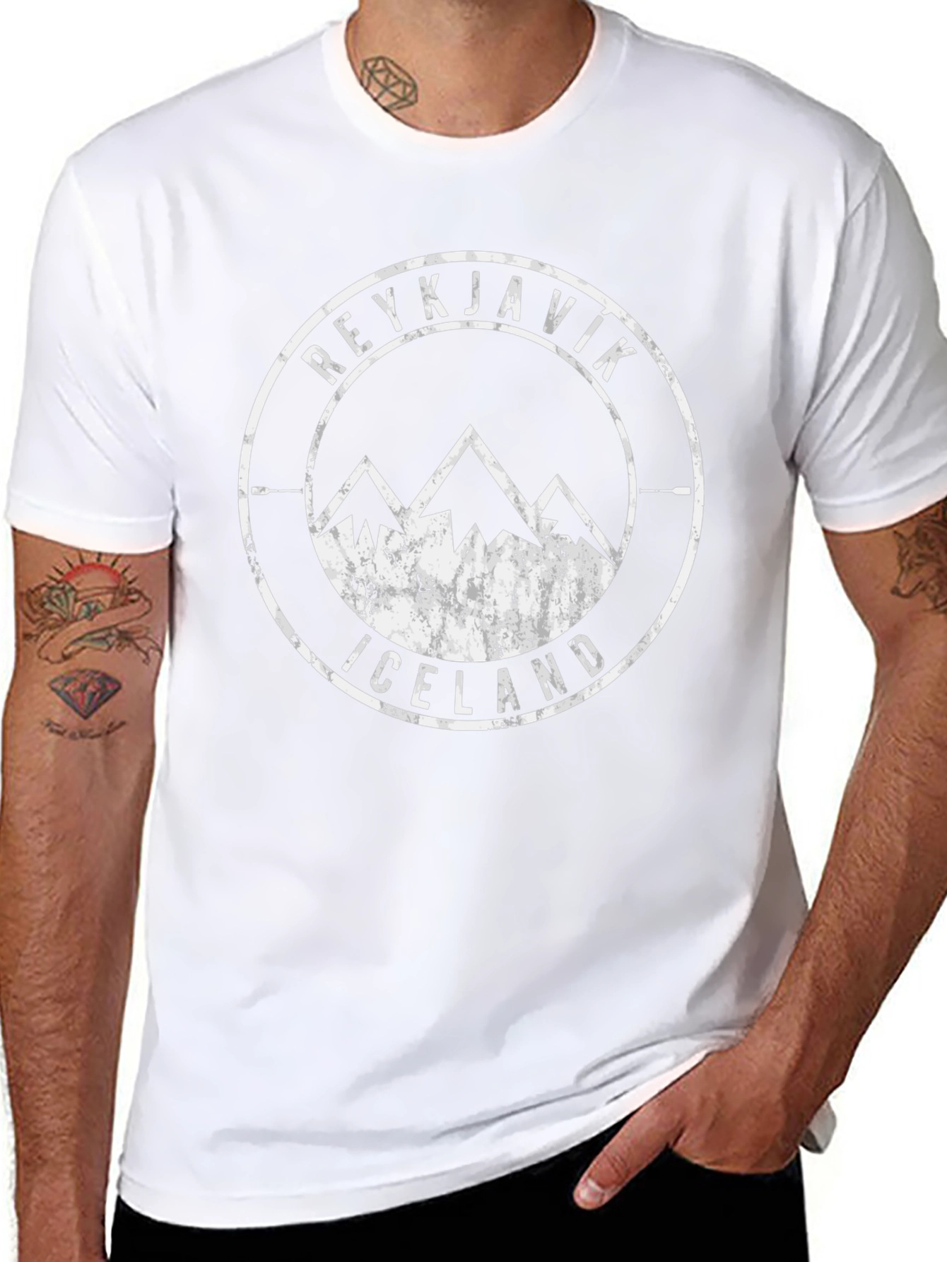 Reykjavik Iceland Mountain T-Shirt