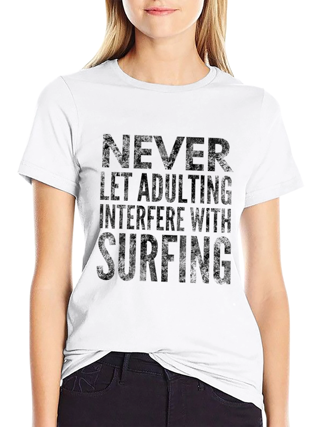 Never Let Adulting Interfere with Surfing T-Shirt