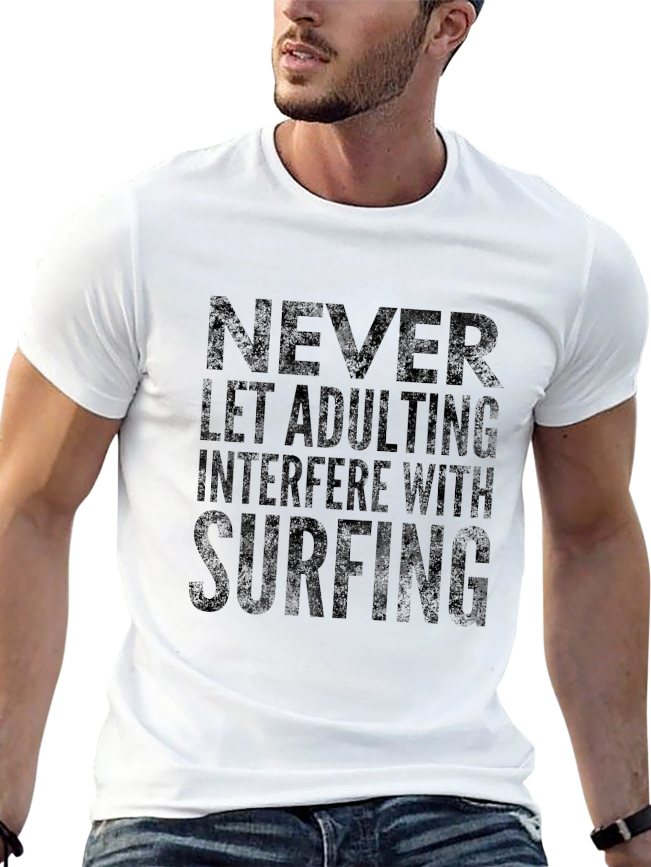 Never Let Adulting Interfere with Surfing T-Shirt