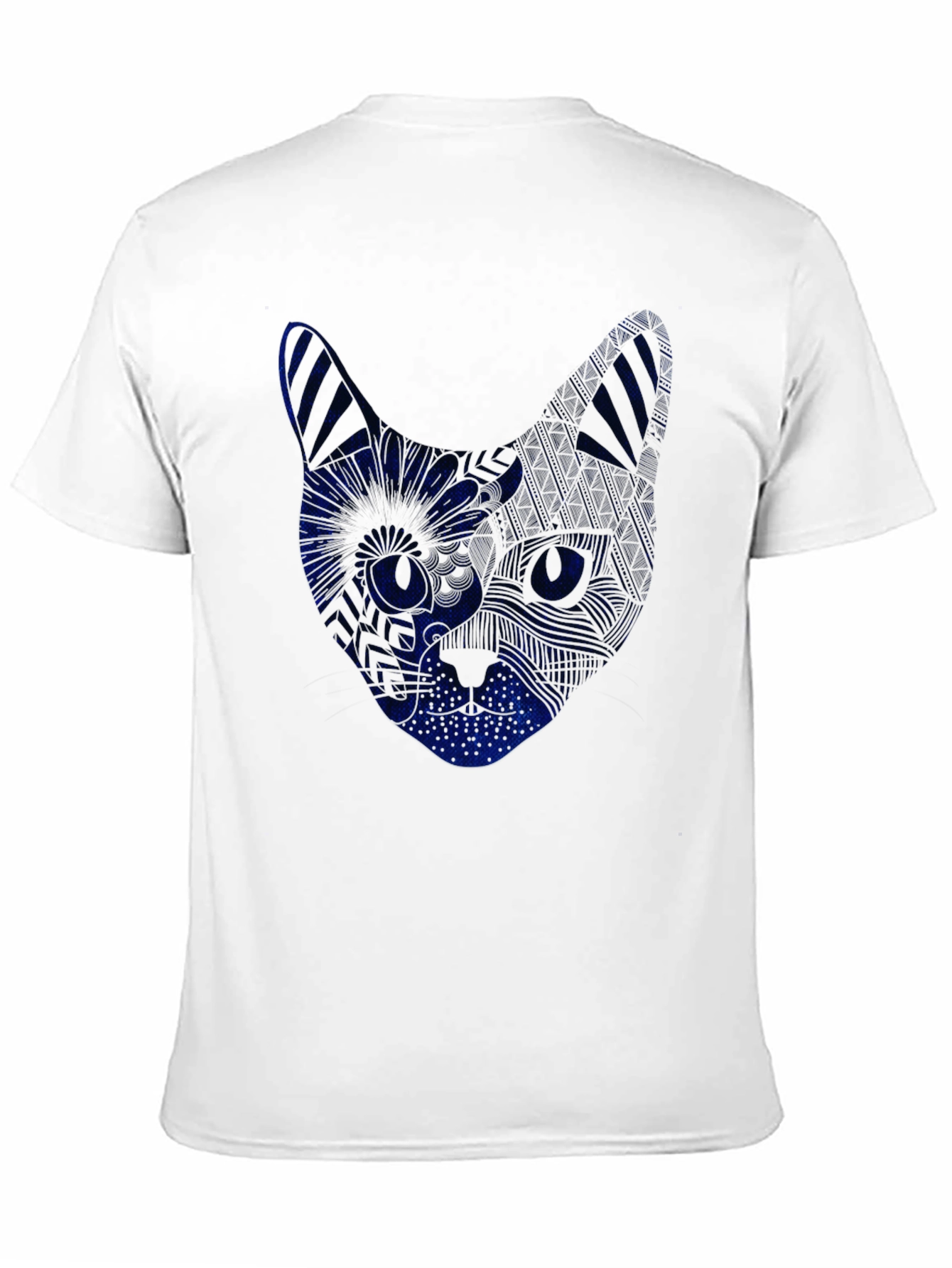 Cool Cat Tee - Blue Graphic Print